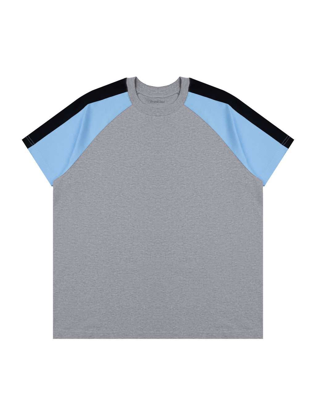 Paneled Raglan Tee in Grey