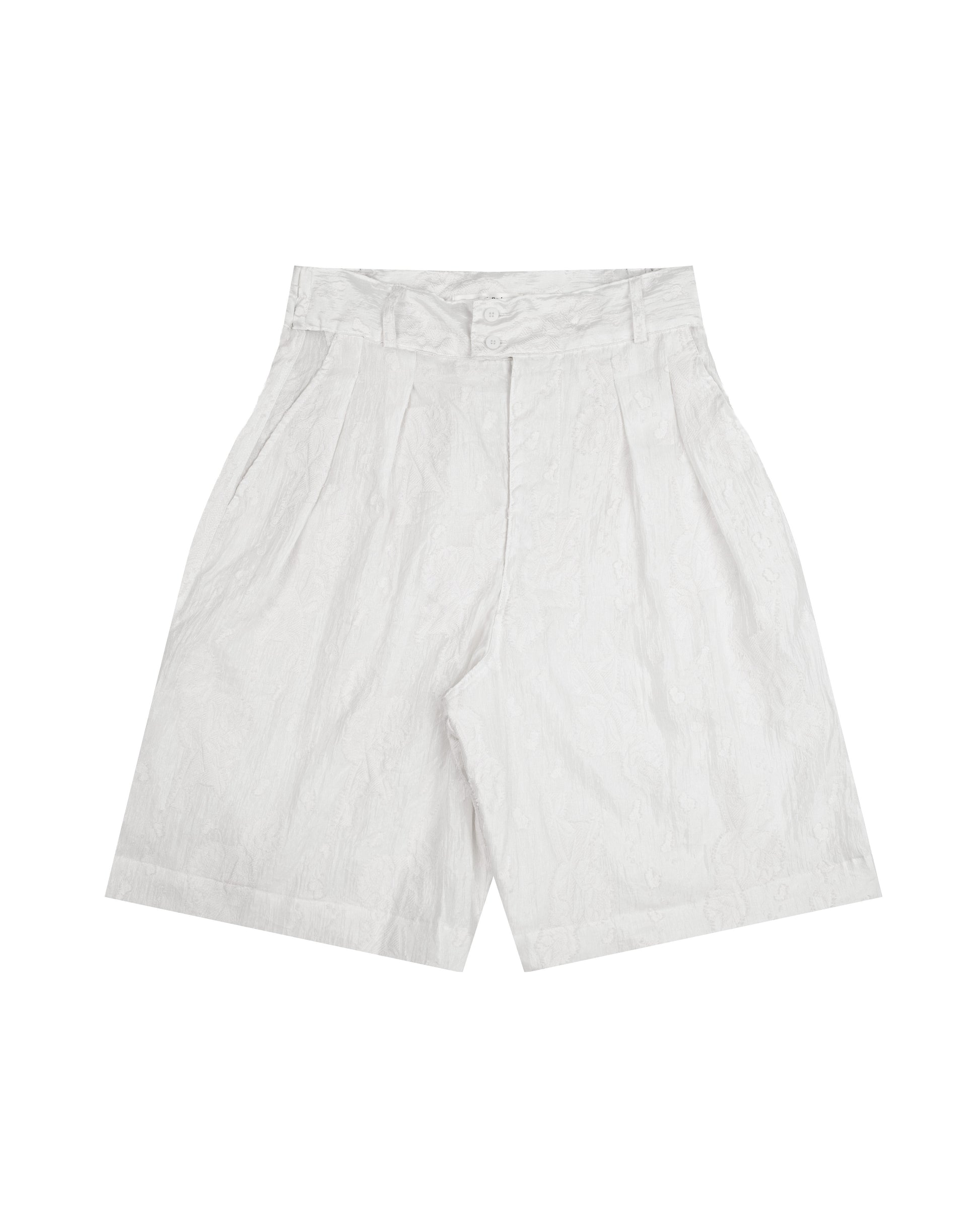 Organza Jorts in White
