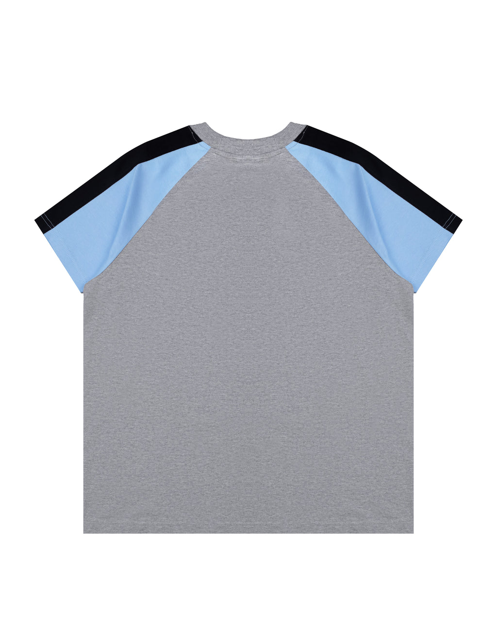 Paneled Raglan Tee in Grey