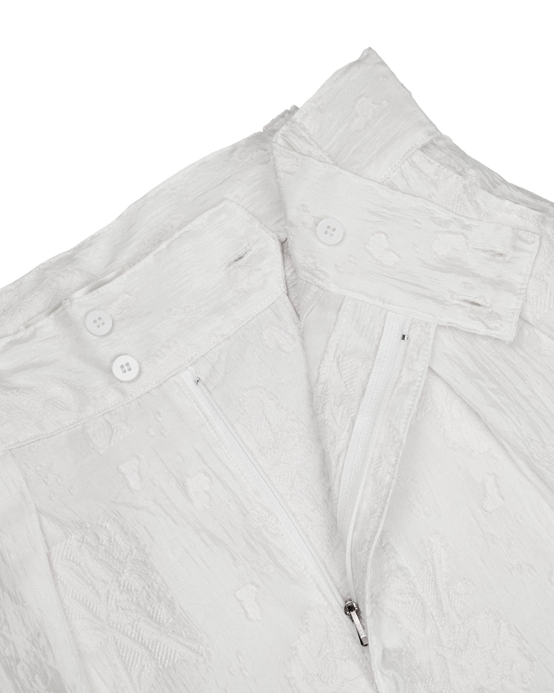 Organza Jorts in White