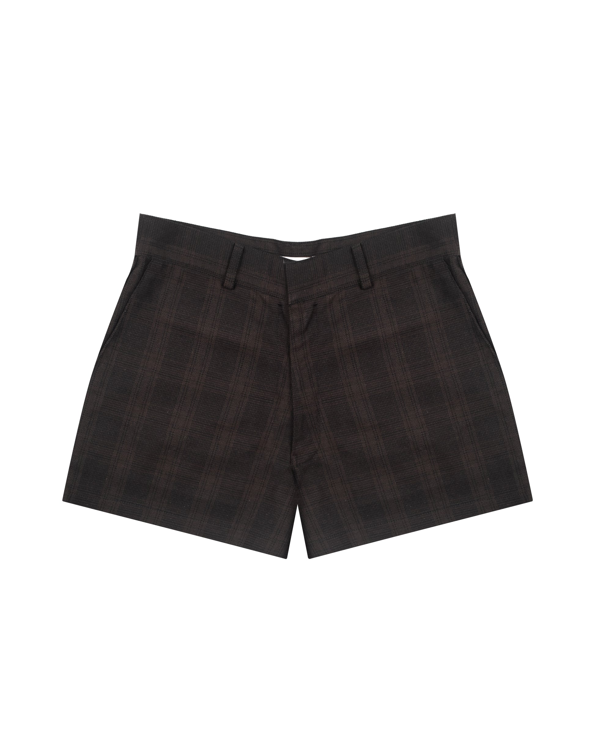 Subtle Tartan Micro Shorts