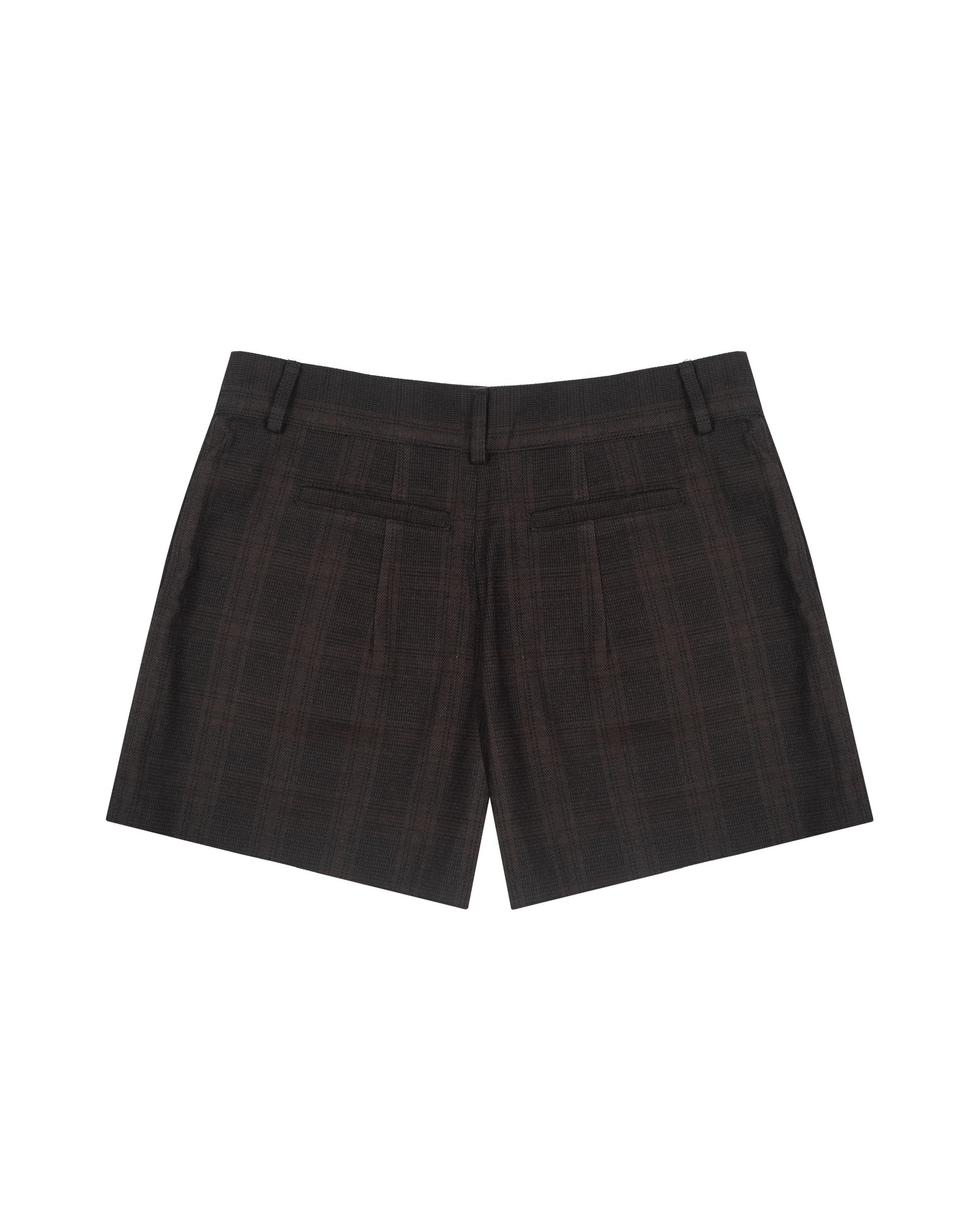 Subtle Tartan Micro Shorts