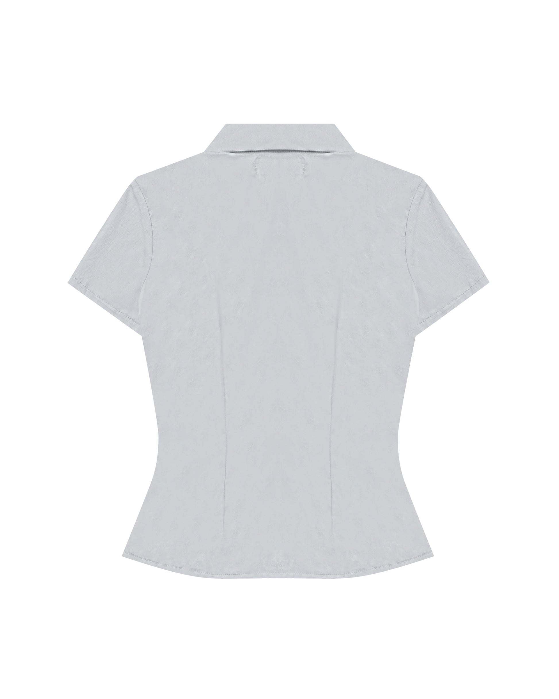 Easy Ruched Shirt in Grey