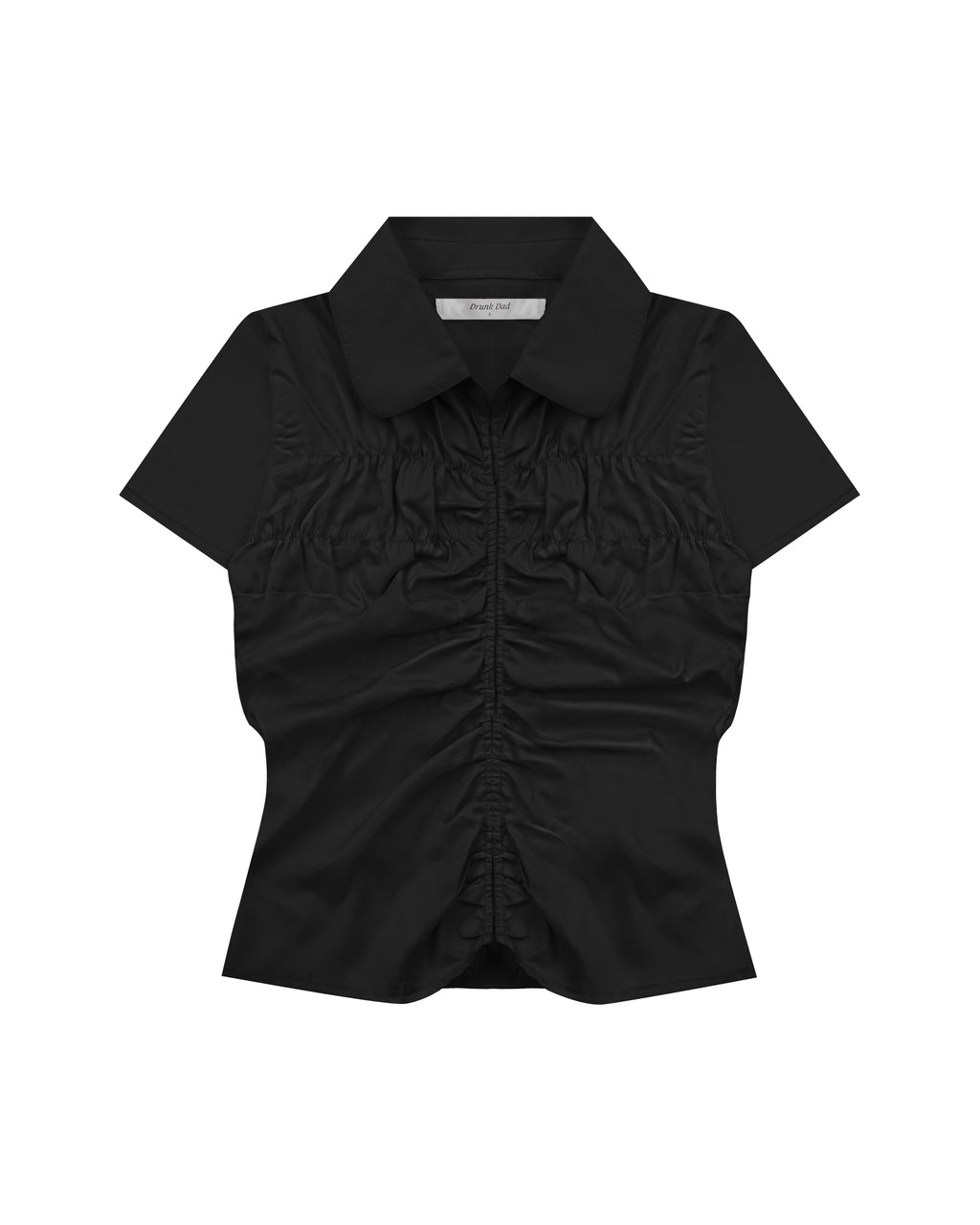 Easy Ruched Shirt in Black