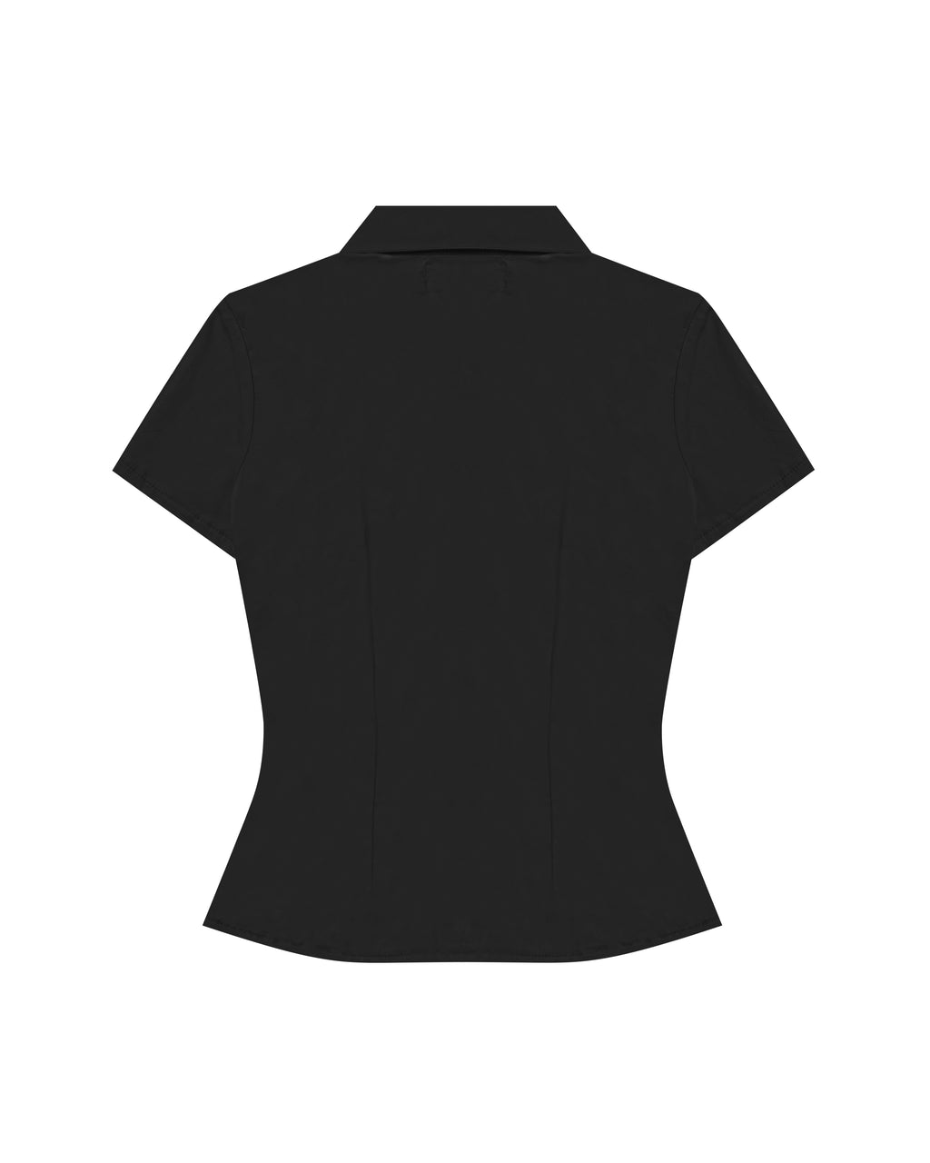 Easy Ruched Shirt in Black