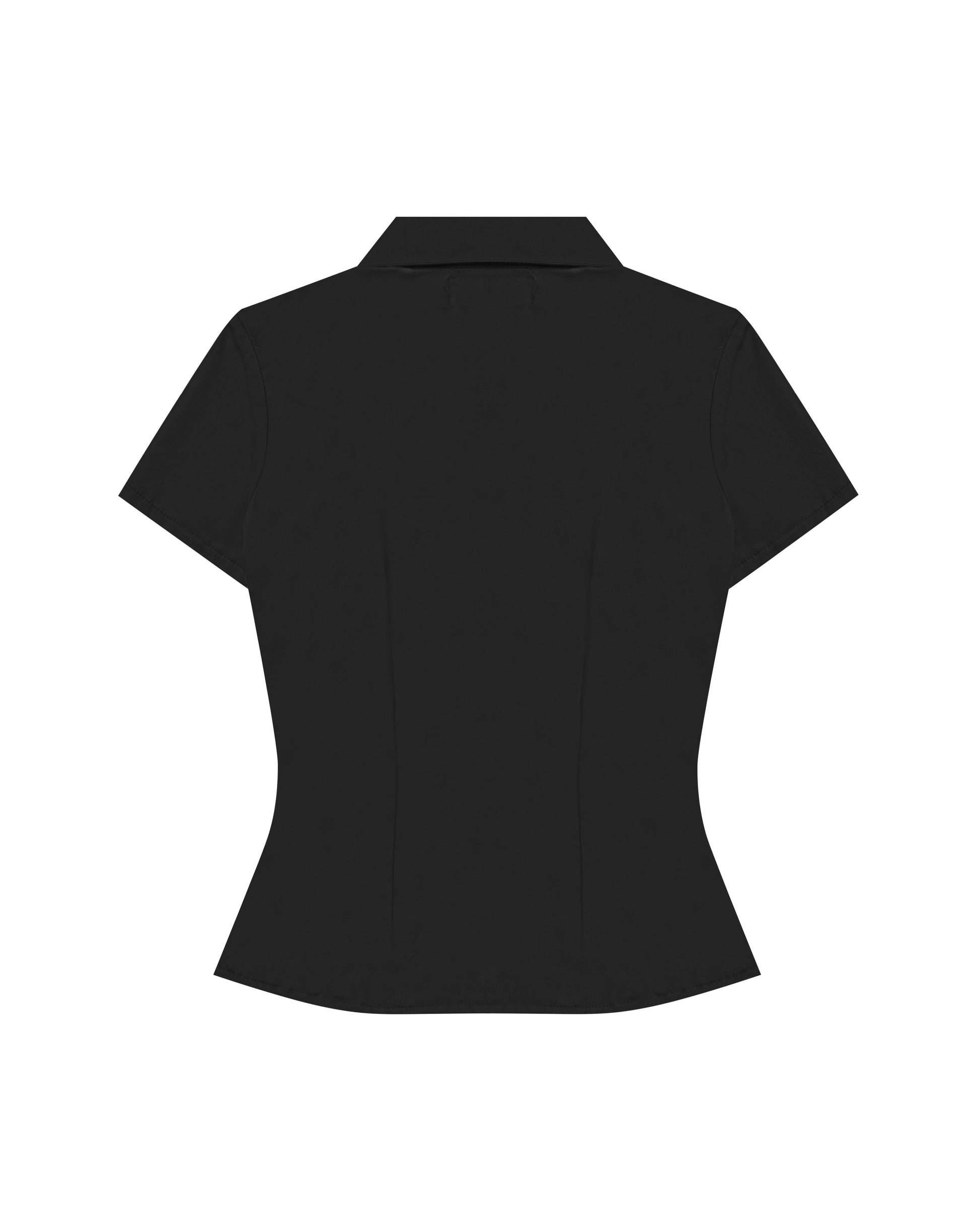 Easy Ruched Shirt in Black