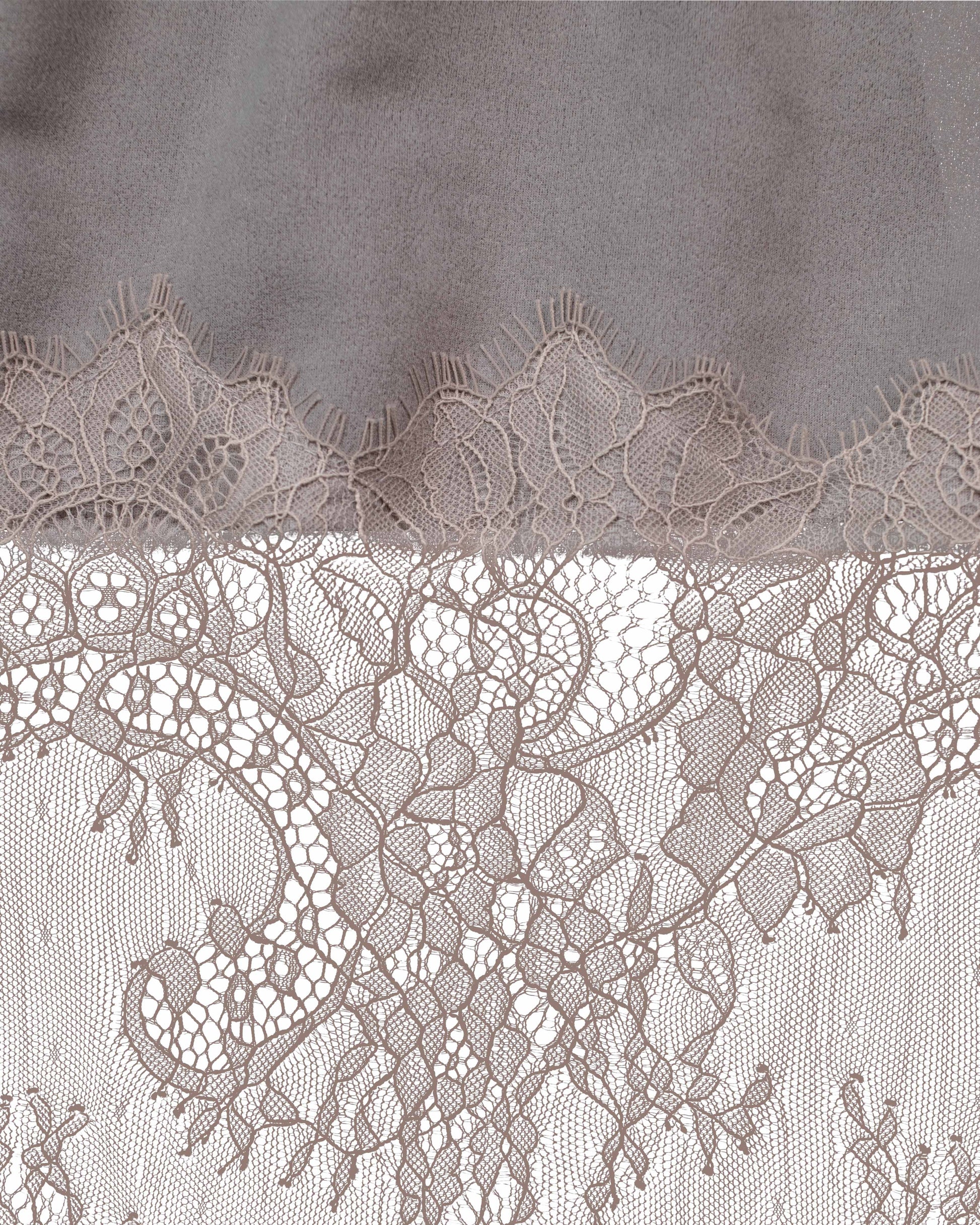 Suede Lace Wrap Skirt