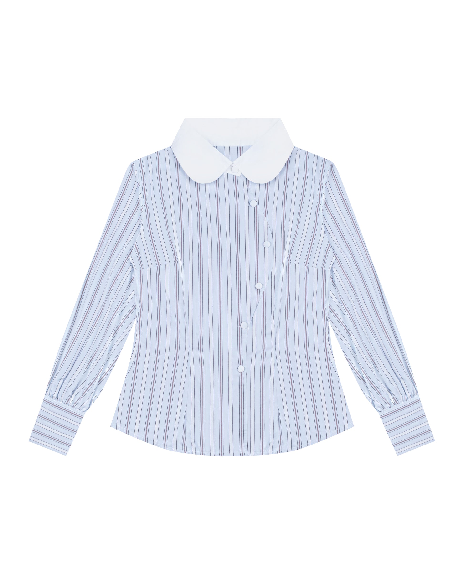 Baxter Shirt in White Stripes