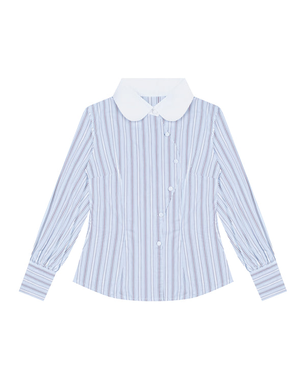 Baxter Shirt in White Stripes