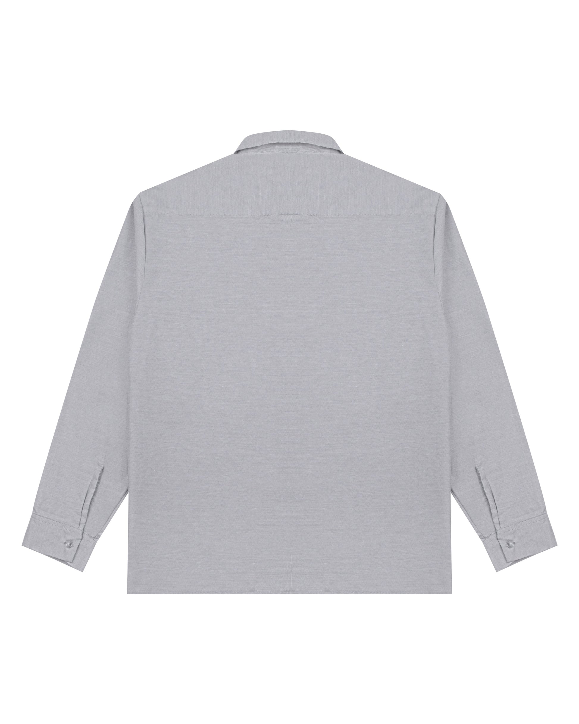 Subtle Embroidery Grey Shirt
