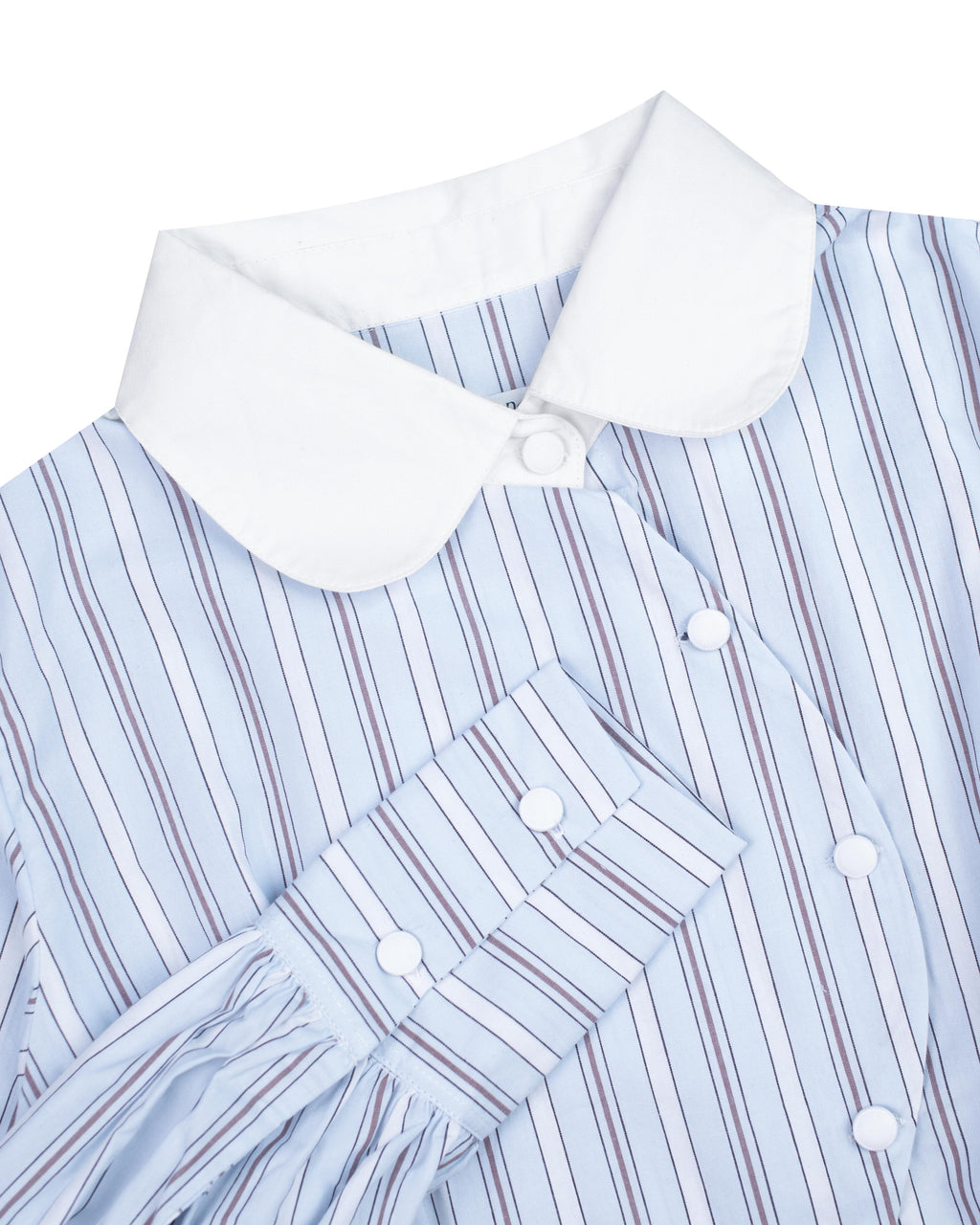 Baxter Shirt in White Stripes