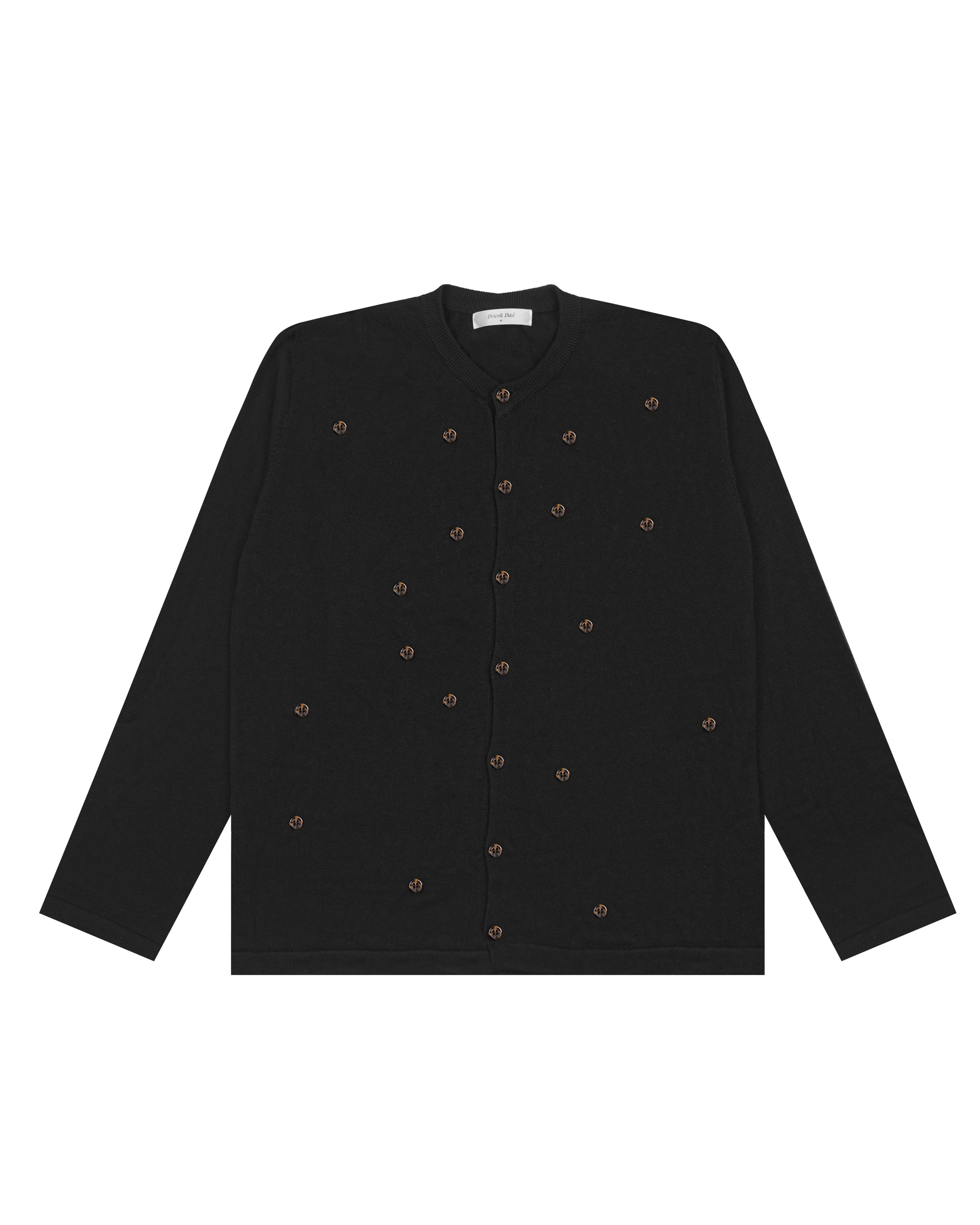 Multi Buttons Cardigan in Black