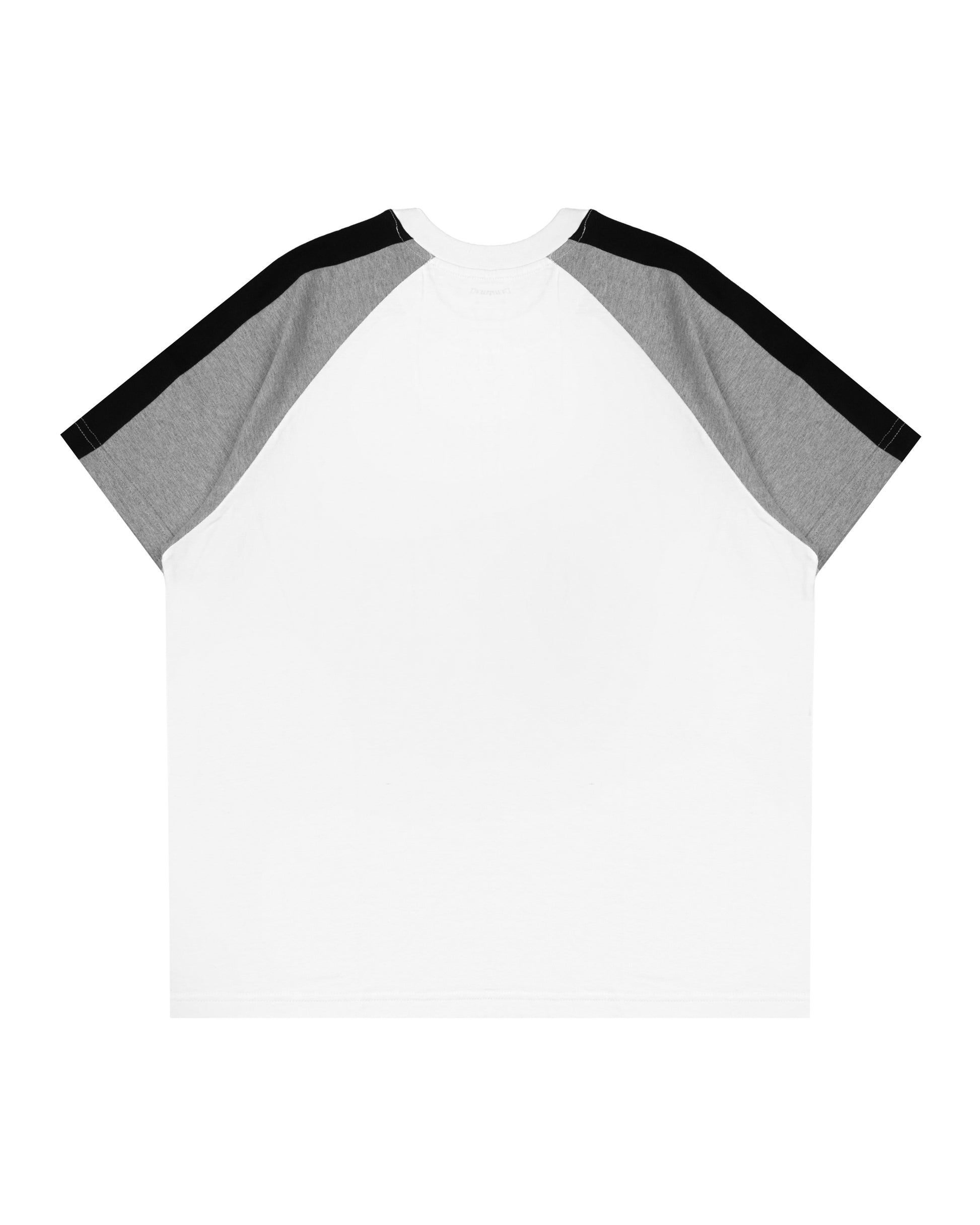 Paneled Raglan Tee in White