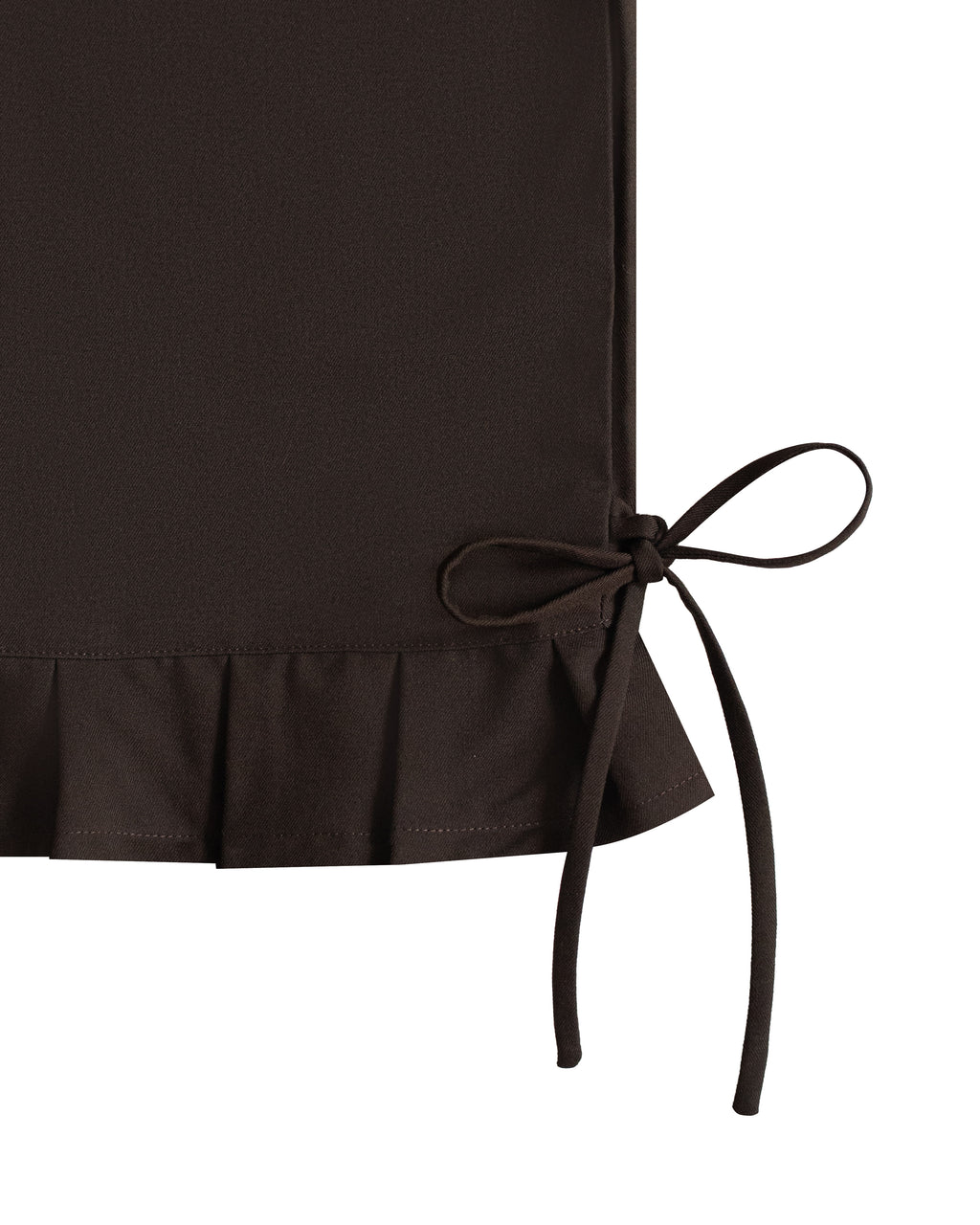 Pleated Hem Capri Pants