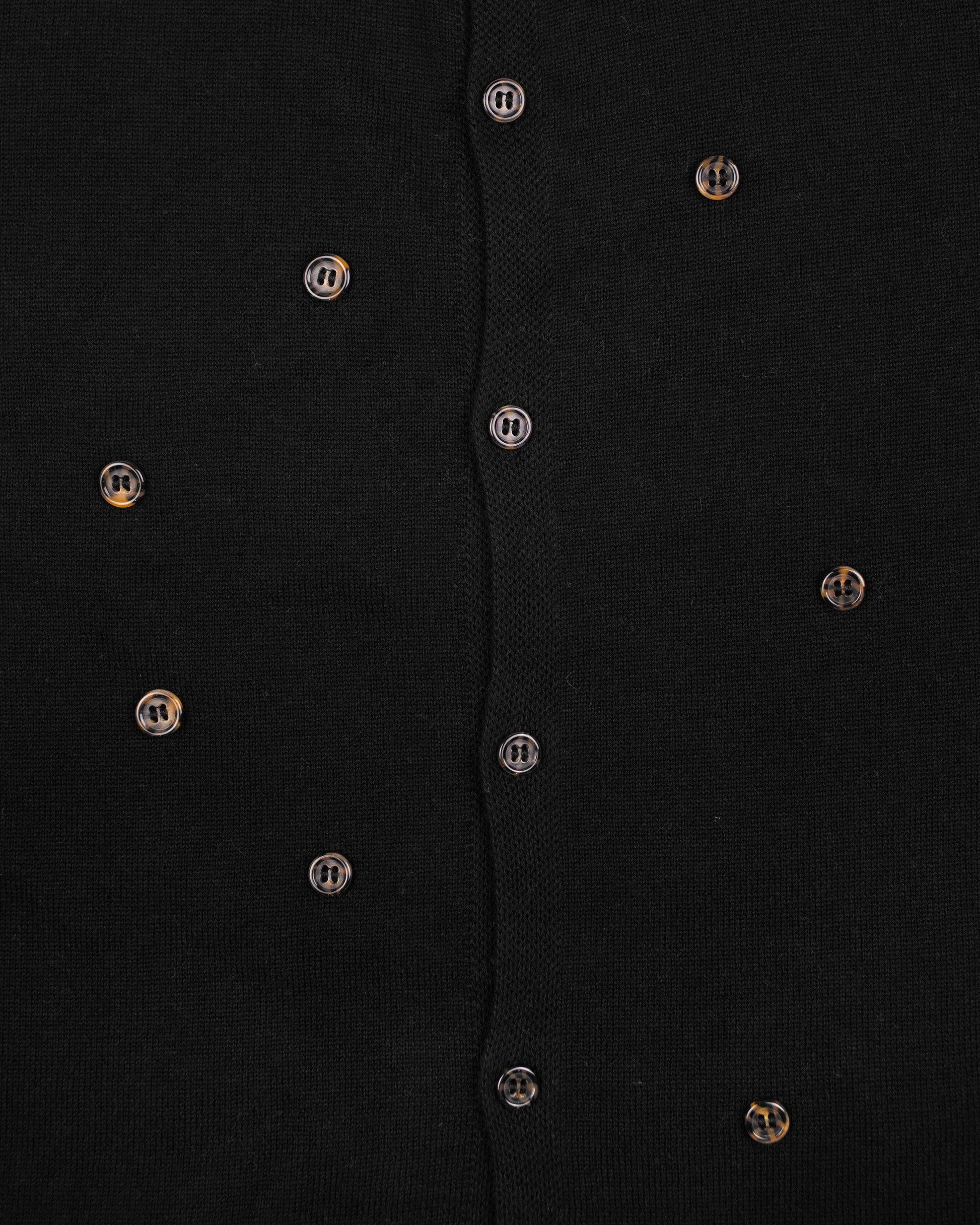 Multi Buttons Cardigan in Black