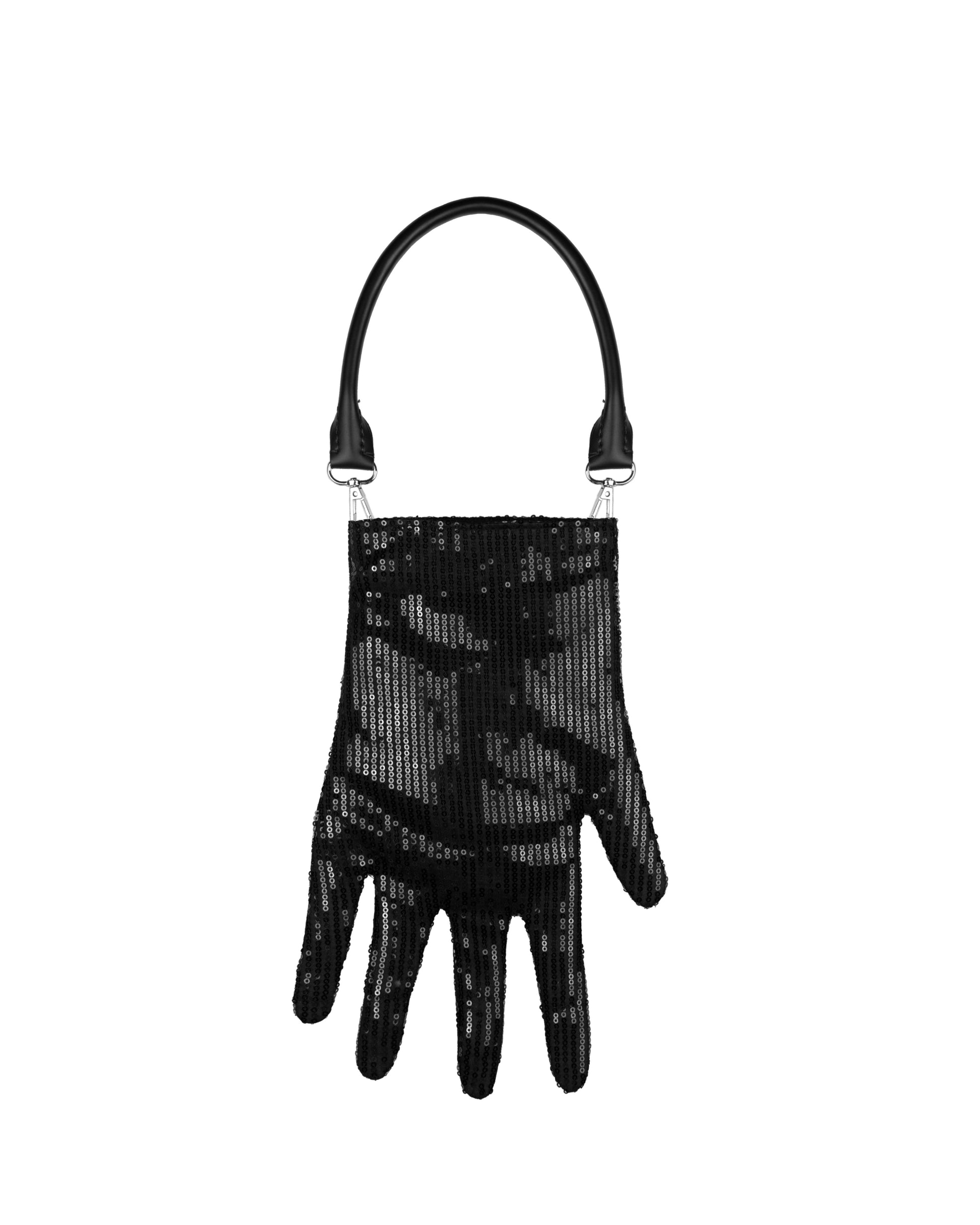 Sparkly Glove Bag in Black