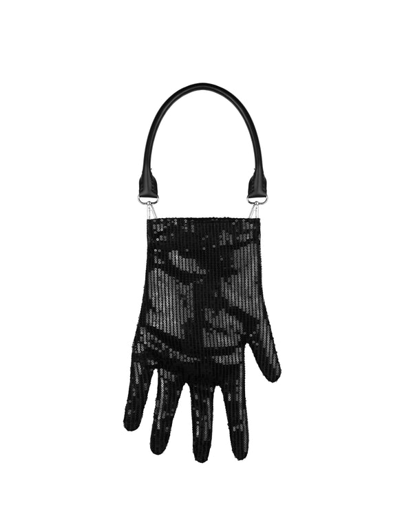 Sparkly Glove Bag in Black