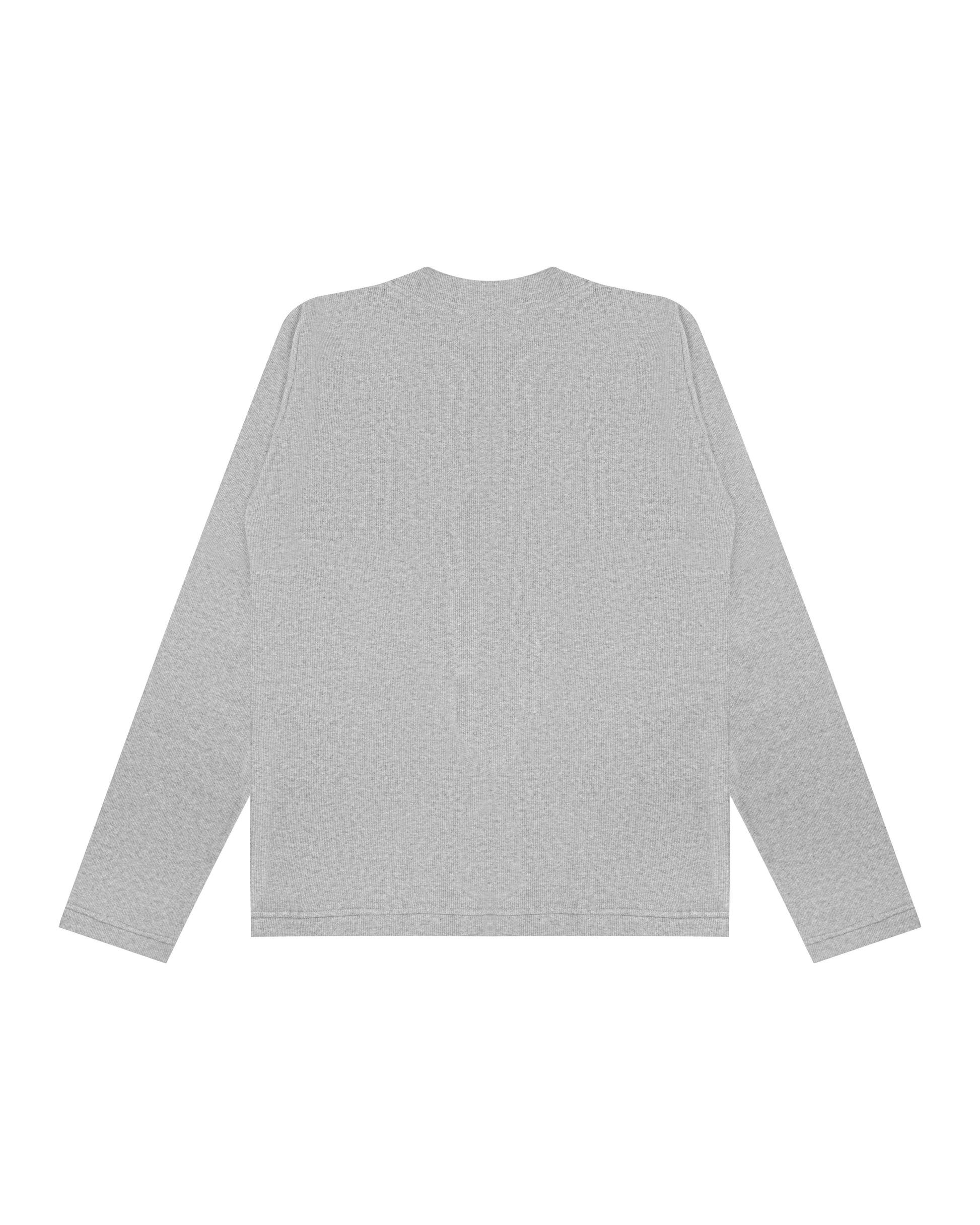 Extra Low V-Neck Sweater in Grey