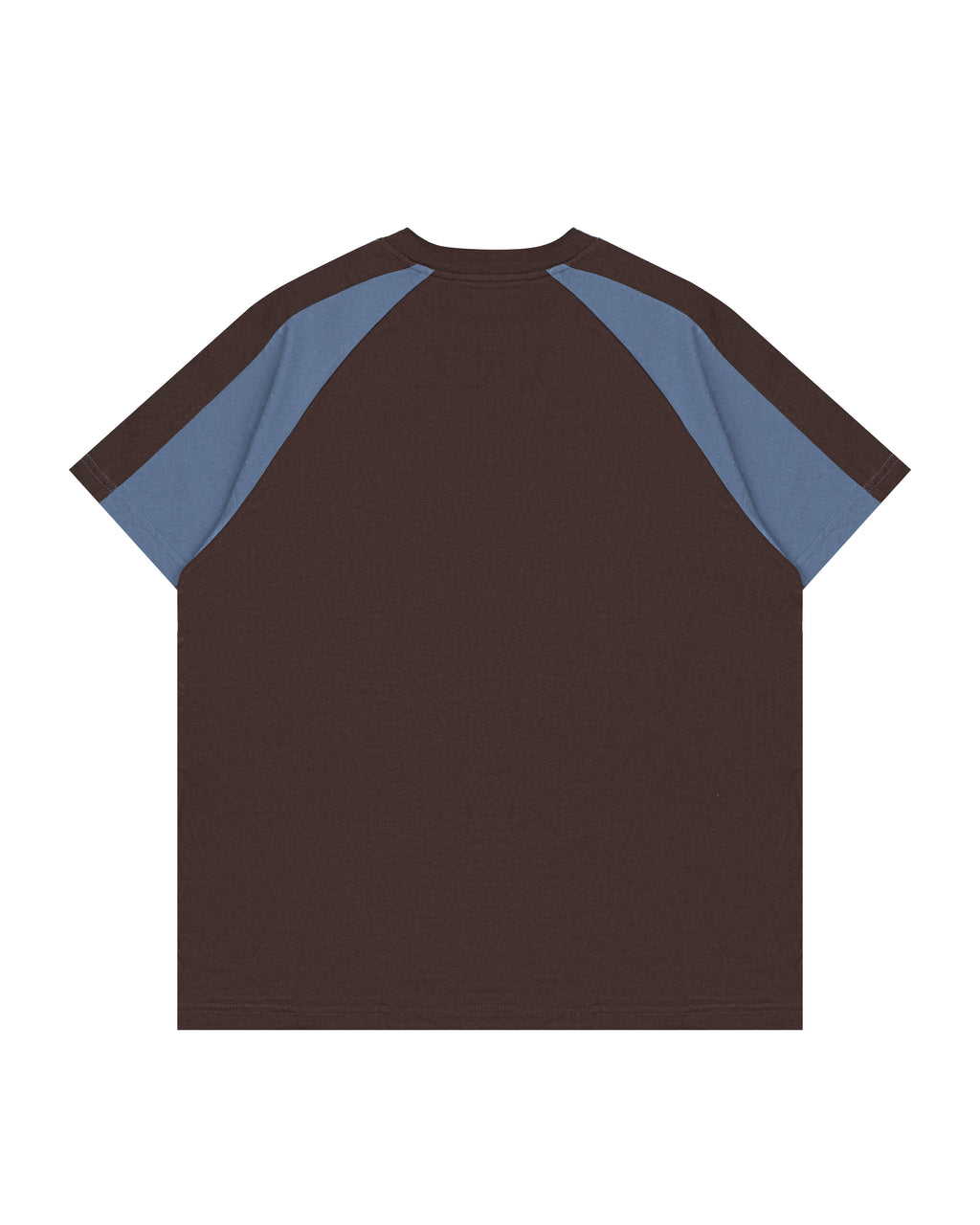 Paneled Raglan Tee in Brown