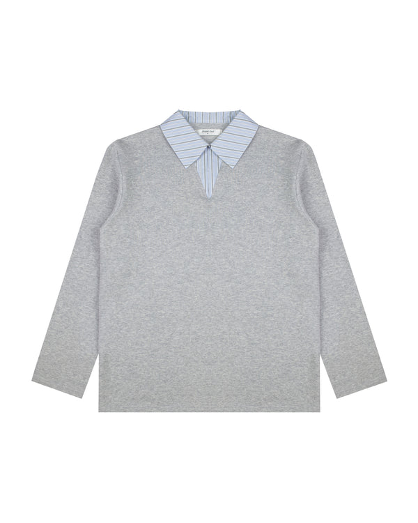 Tintin Top in Blue Collar