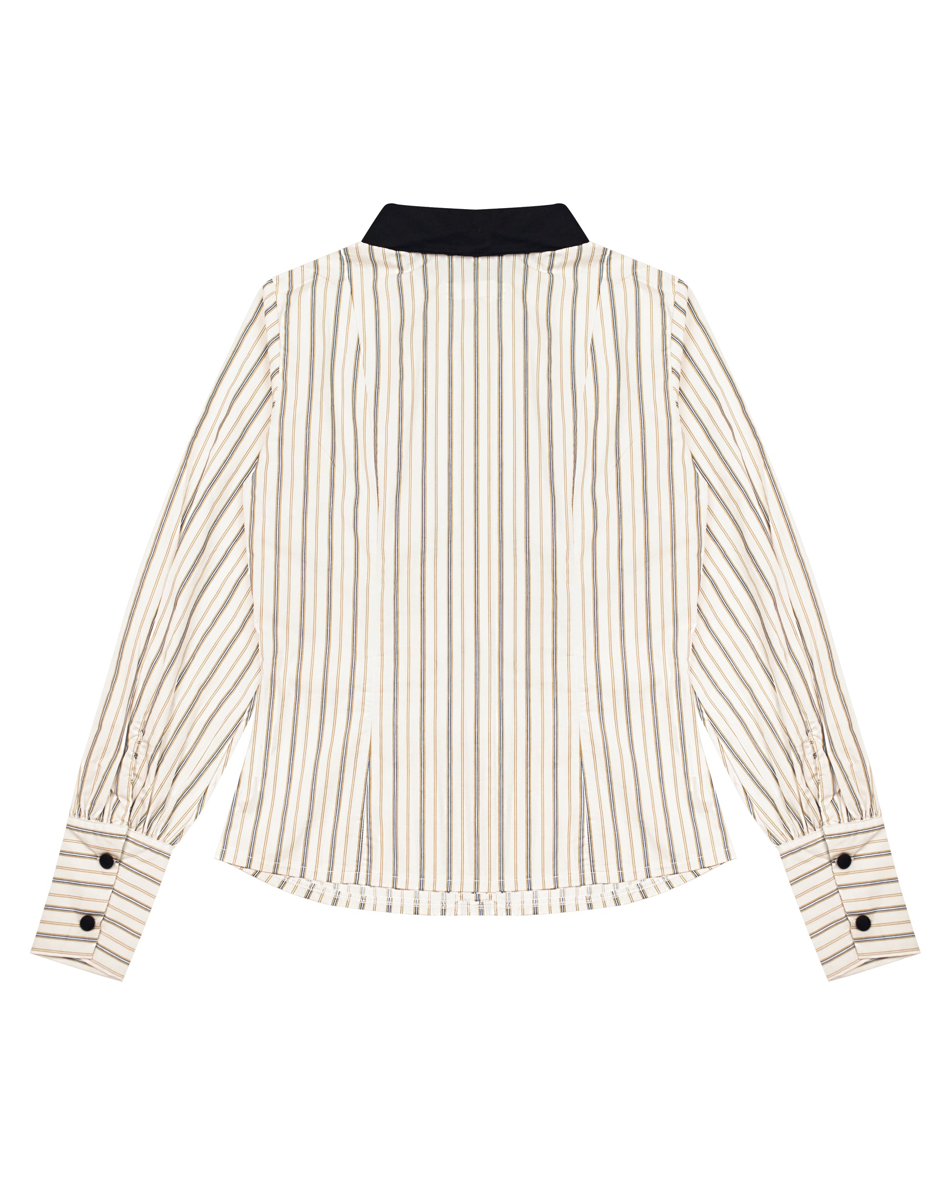 Baxter Shirt in Brown Stripes