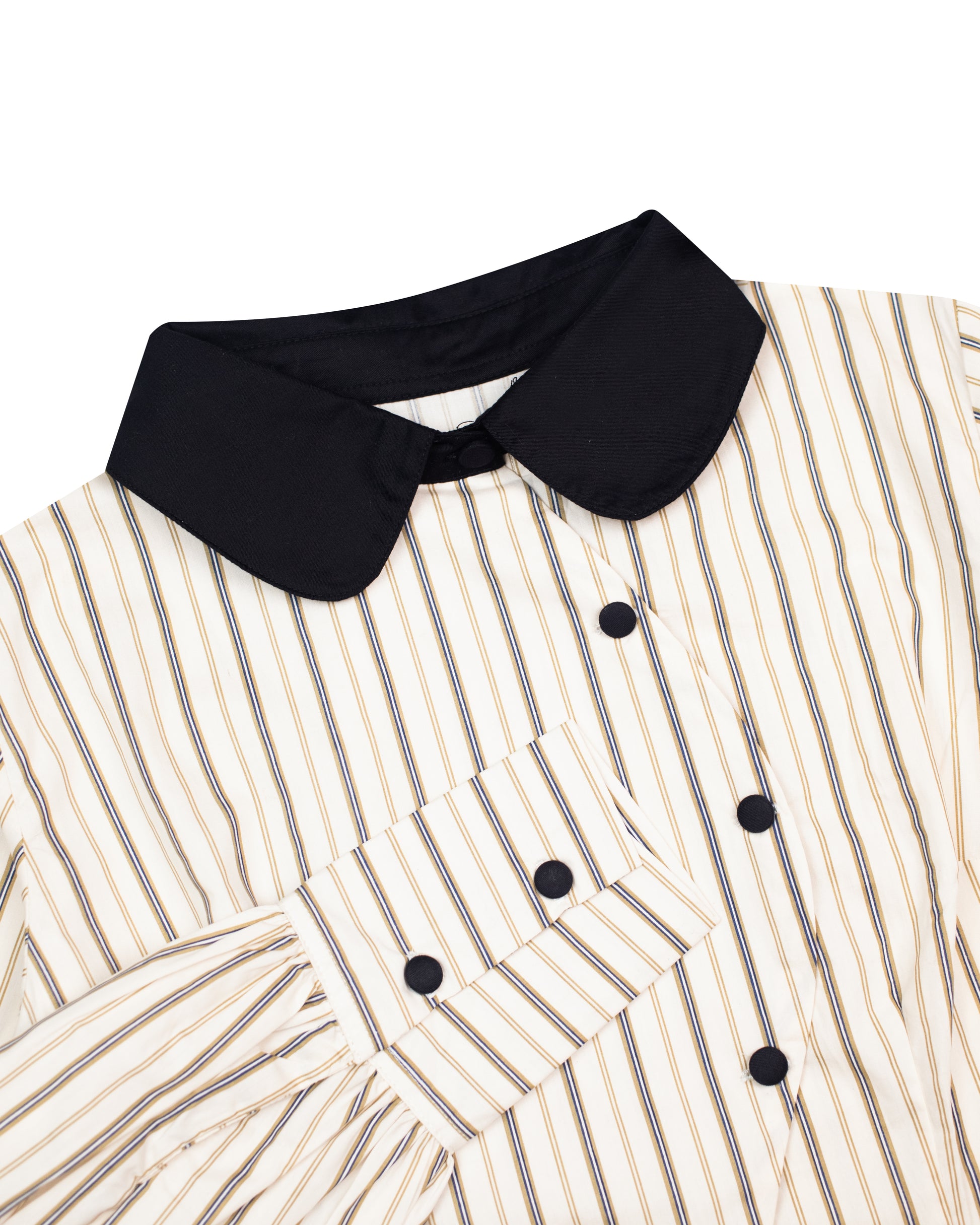 Baxter Shirt in Brown Stripes