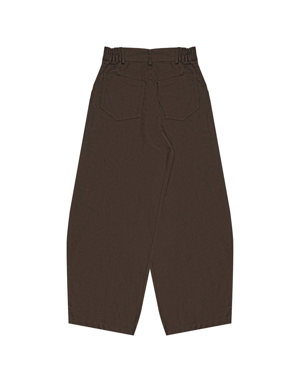 Balloon Pants in Dark Brown Jacquard