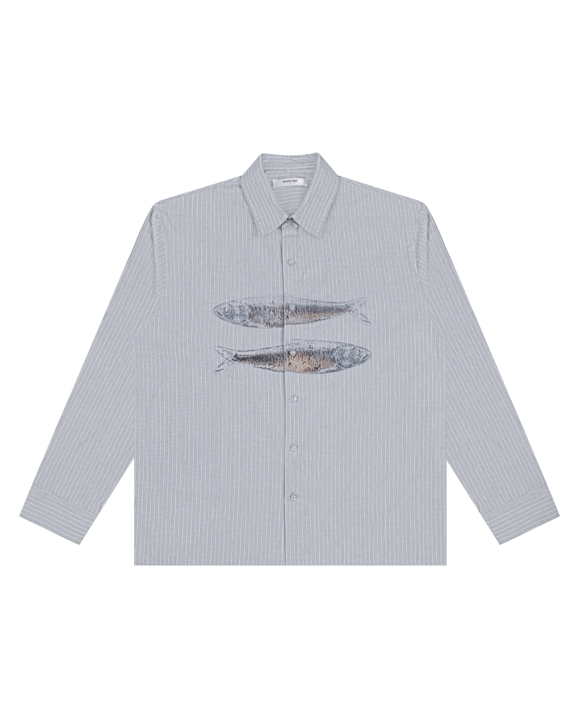 Fish Shirt in Light Grey