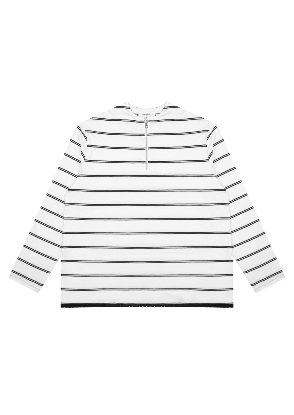 Sailor Half Zip Top in White