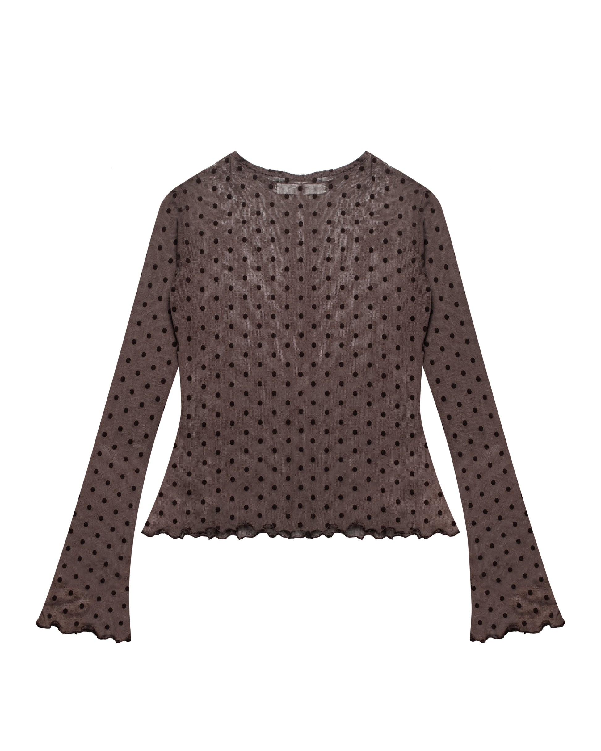 Layering Sheer Cardigan in Brown