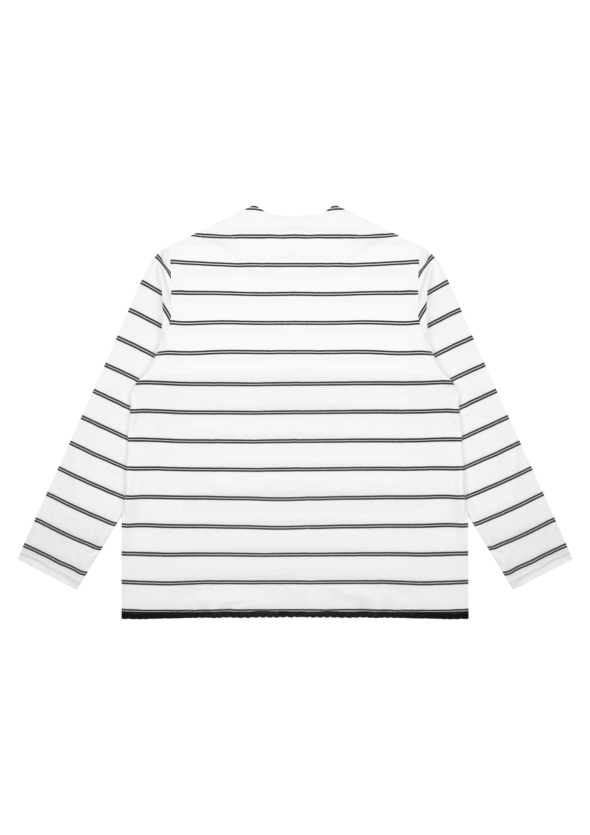 Sailor Half Zip Top in White