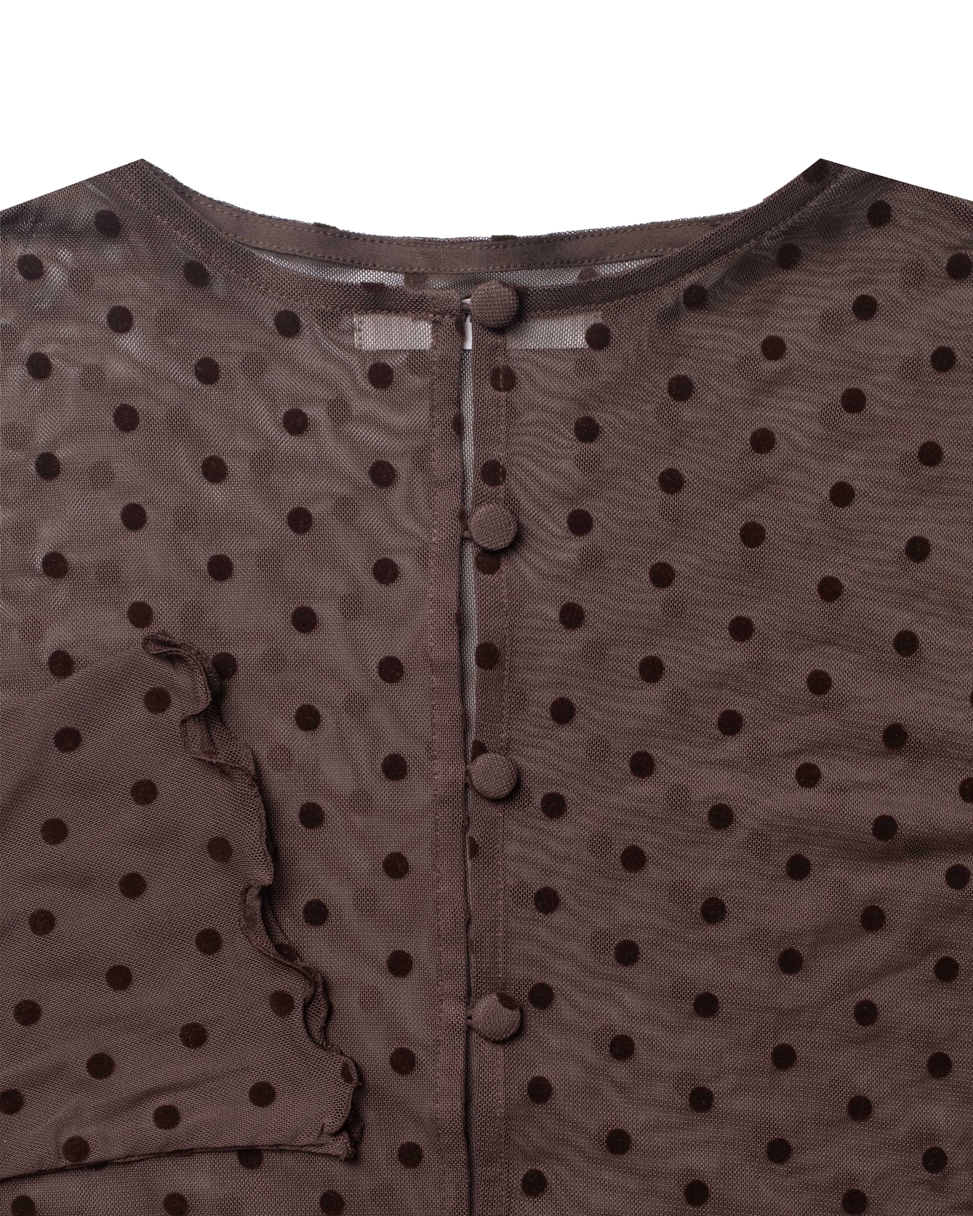 Layering Sheer Cardigan in Brown