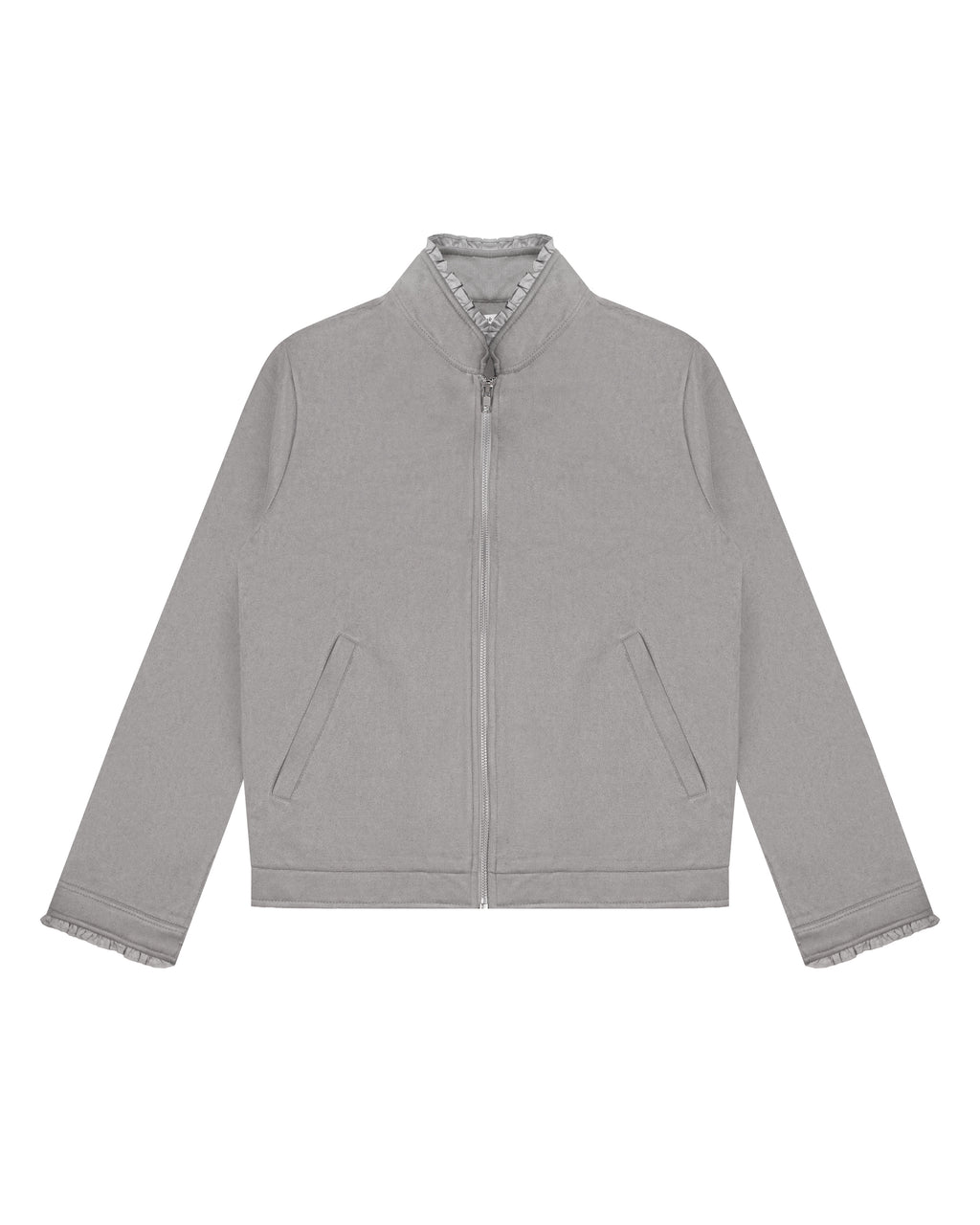 Roberto Suede Zip Jacket in Marble