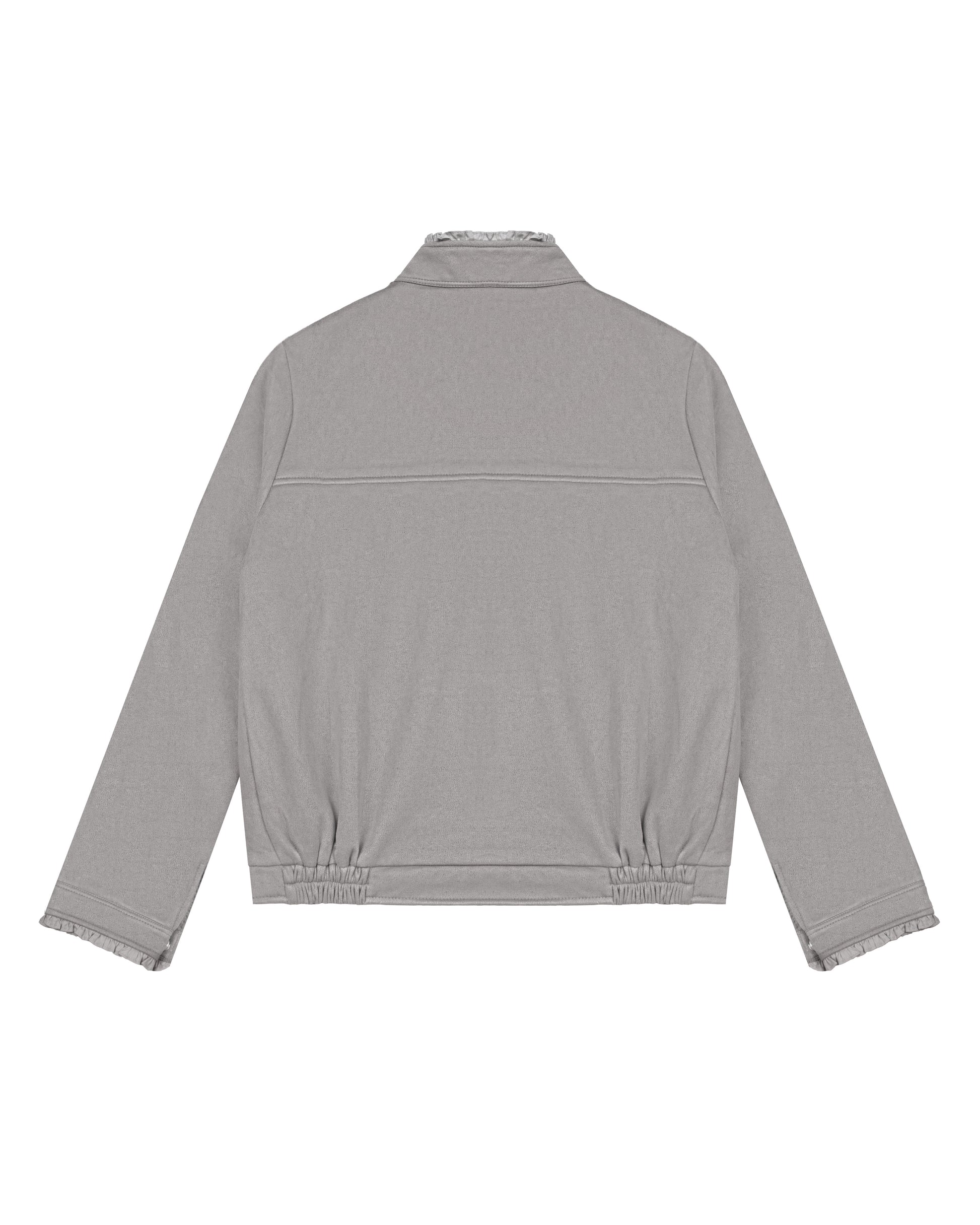 Roberto Suede Zip Jacket in Marble