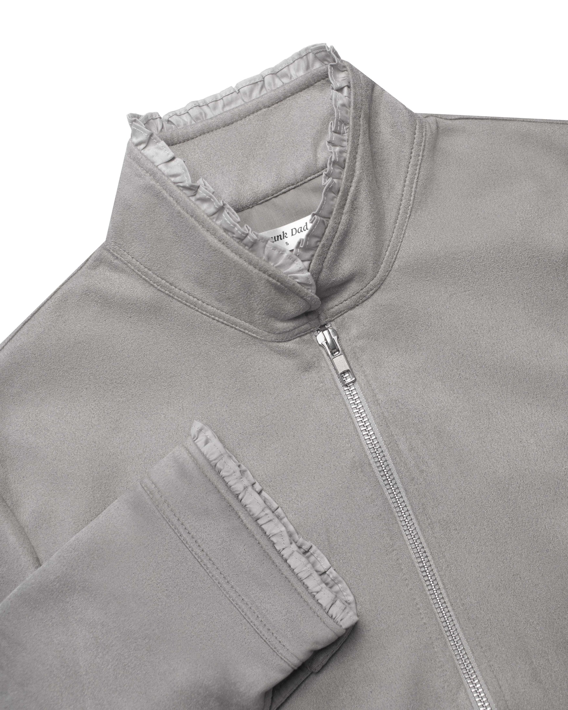 Roberto Suede Zip Jacket in Marble