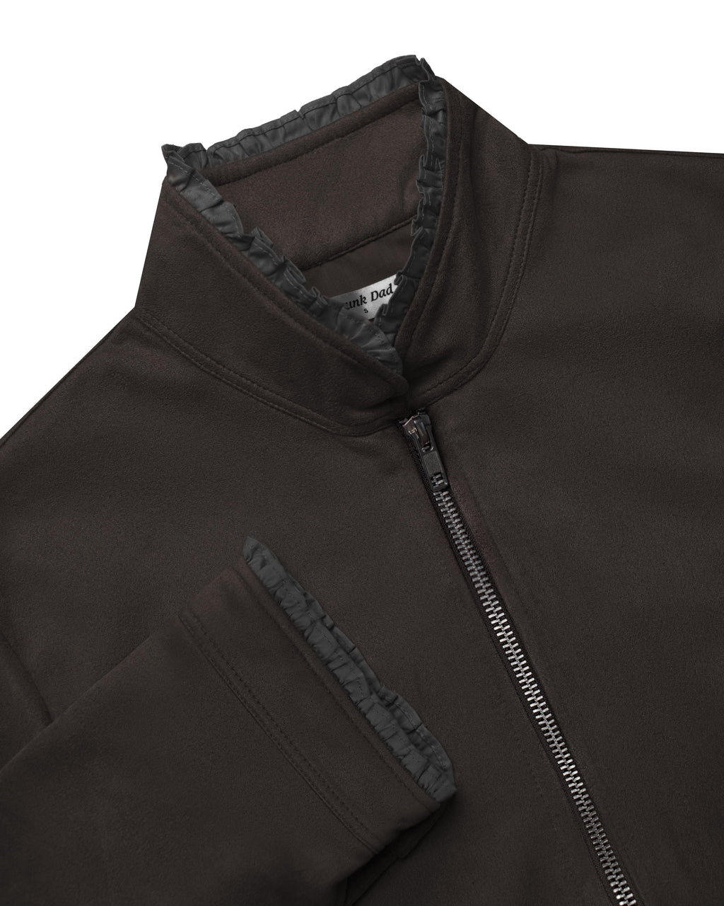 Roberto Suede Zip Jacket in Espresso