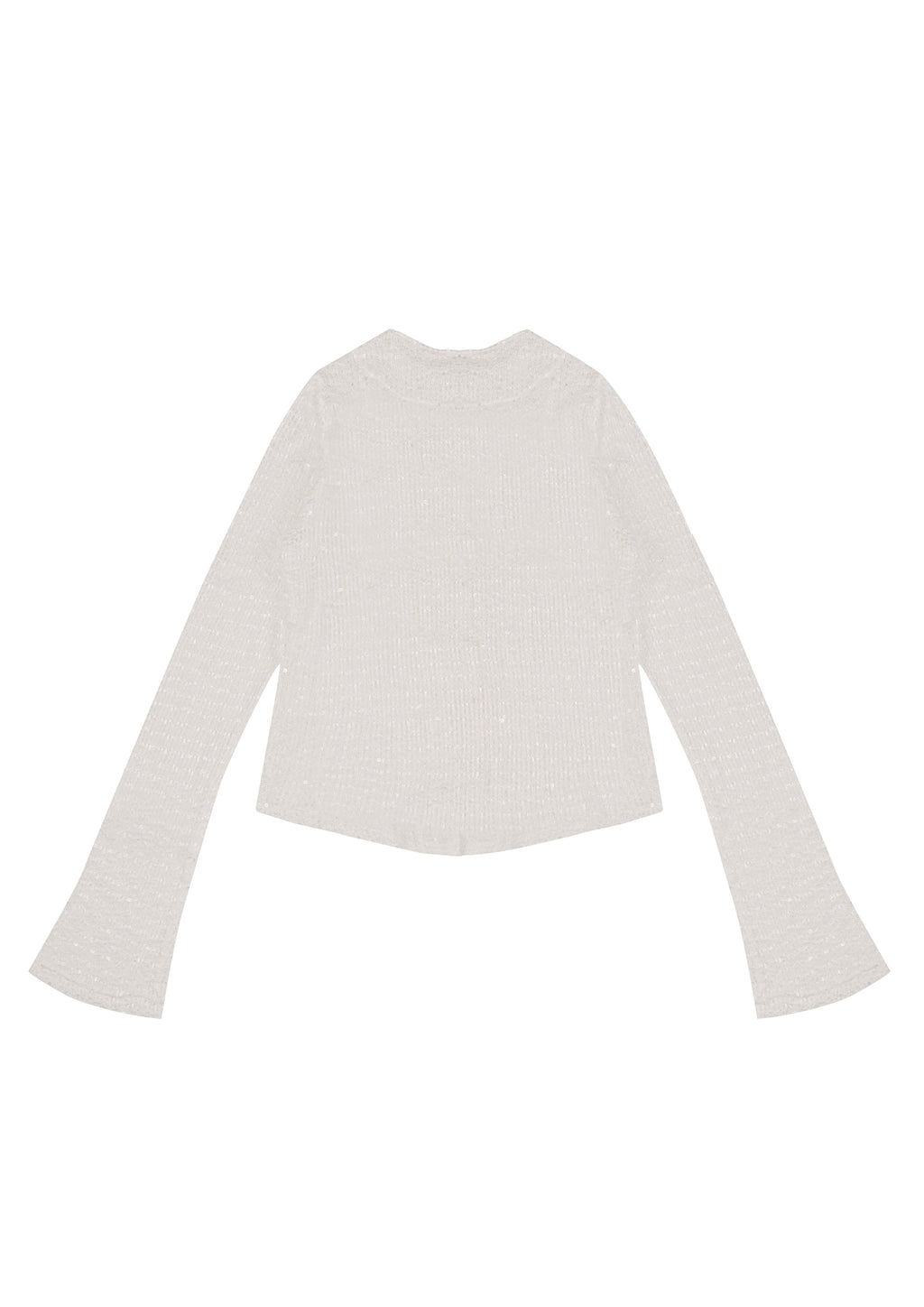Mia Women's Cardigan in White Knit