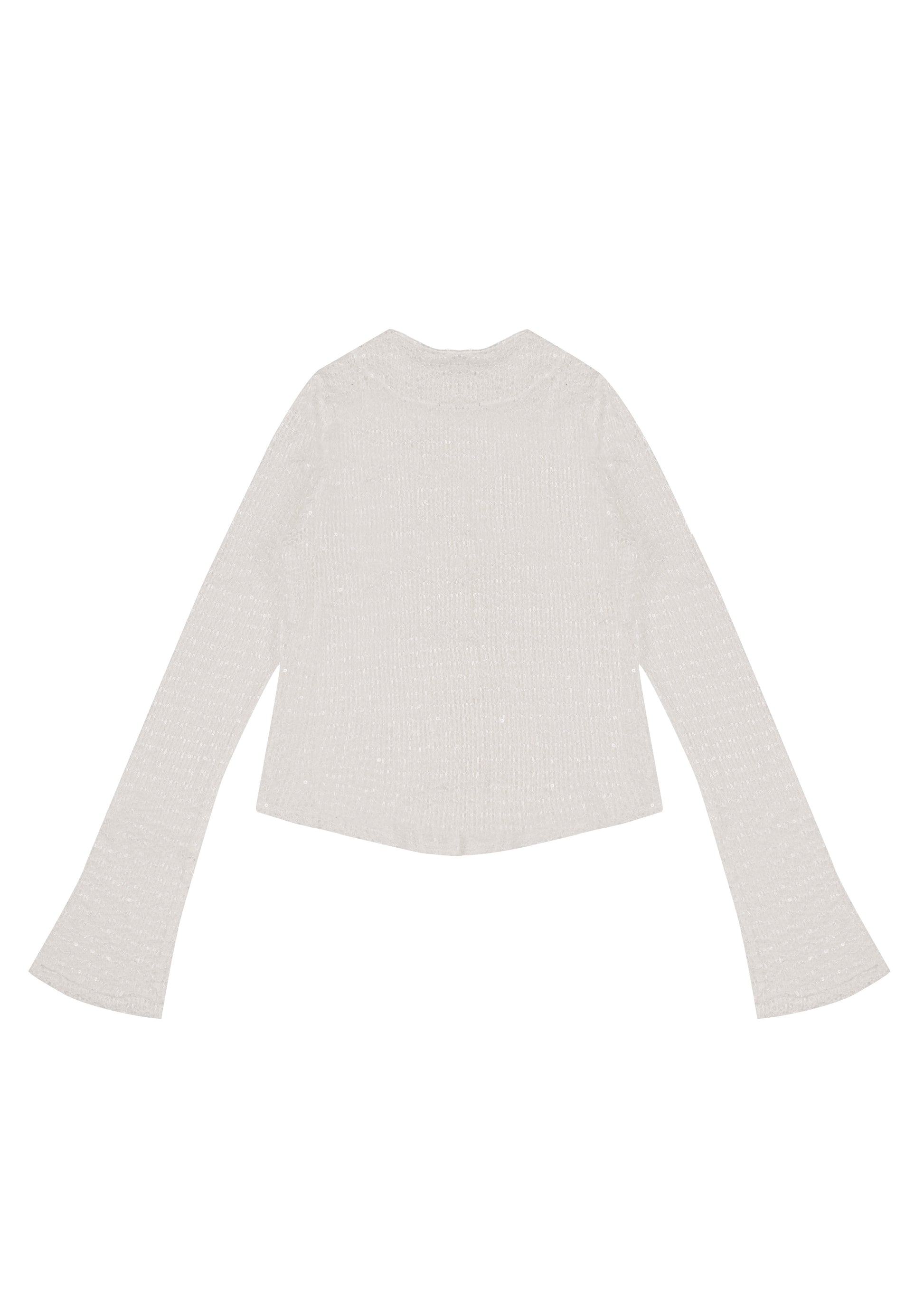 Mia Women's Cardigan in White Knit