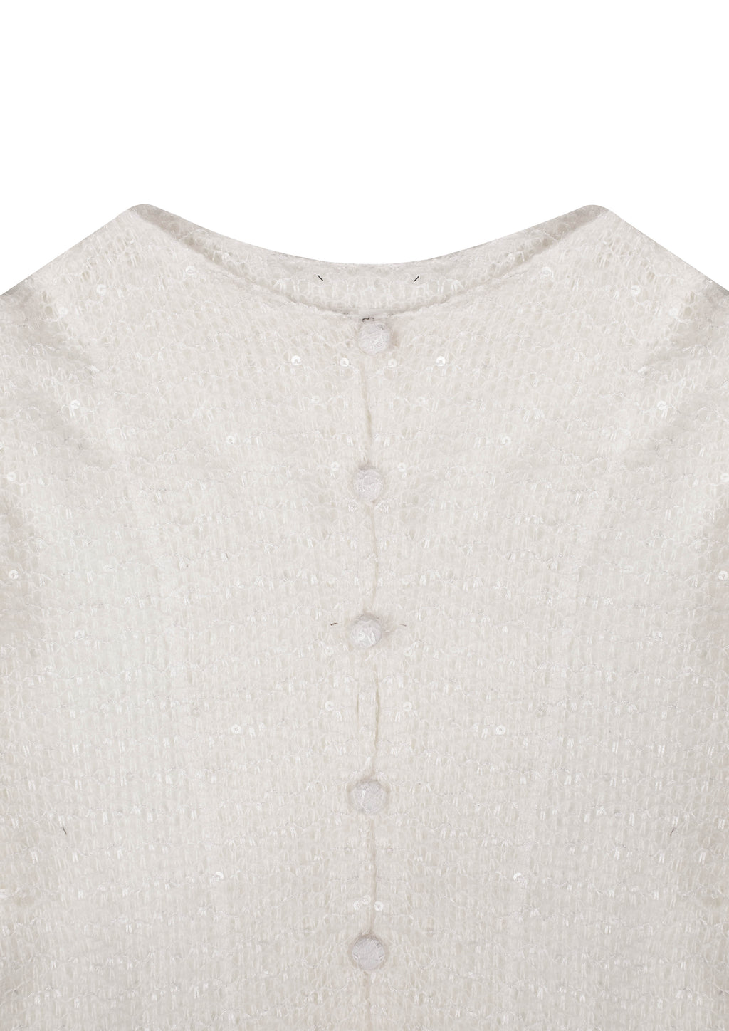 Mia Women's Cardigan in White Knit