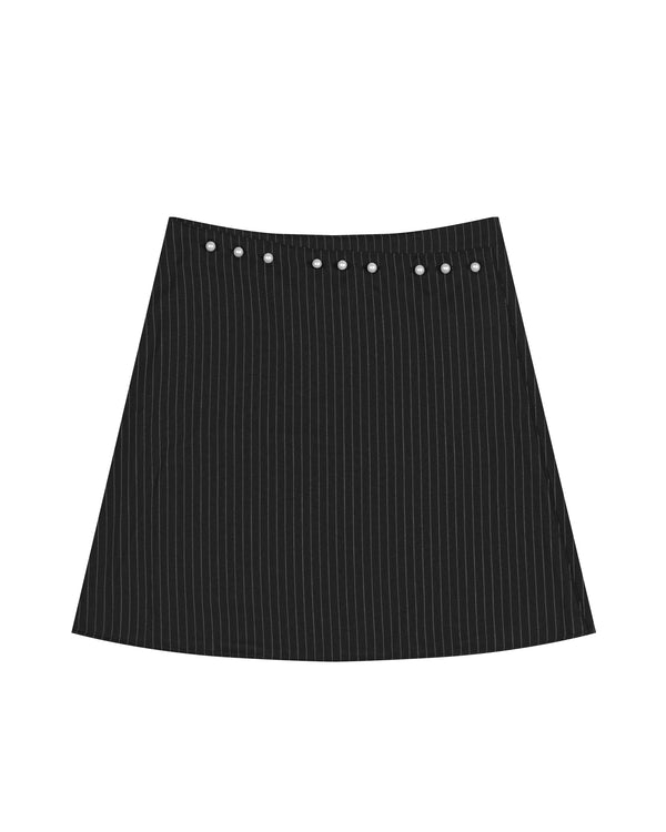 Marina Skirt in Pinstripes