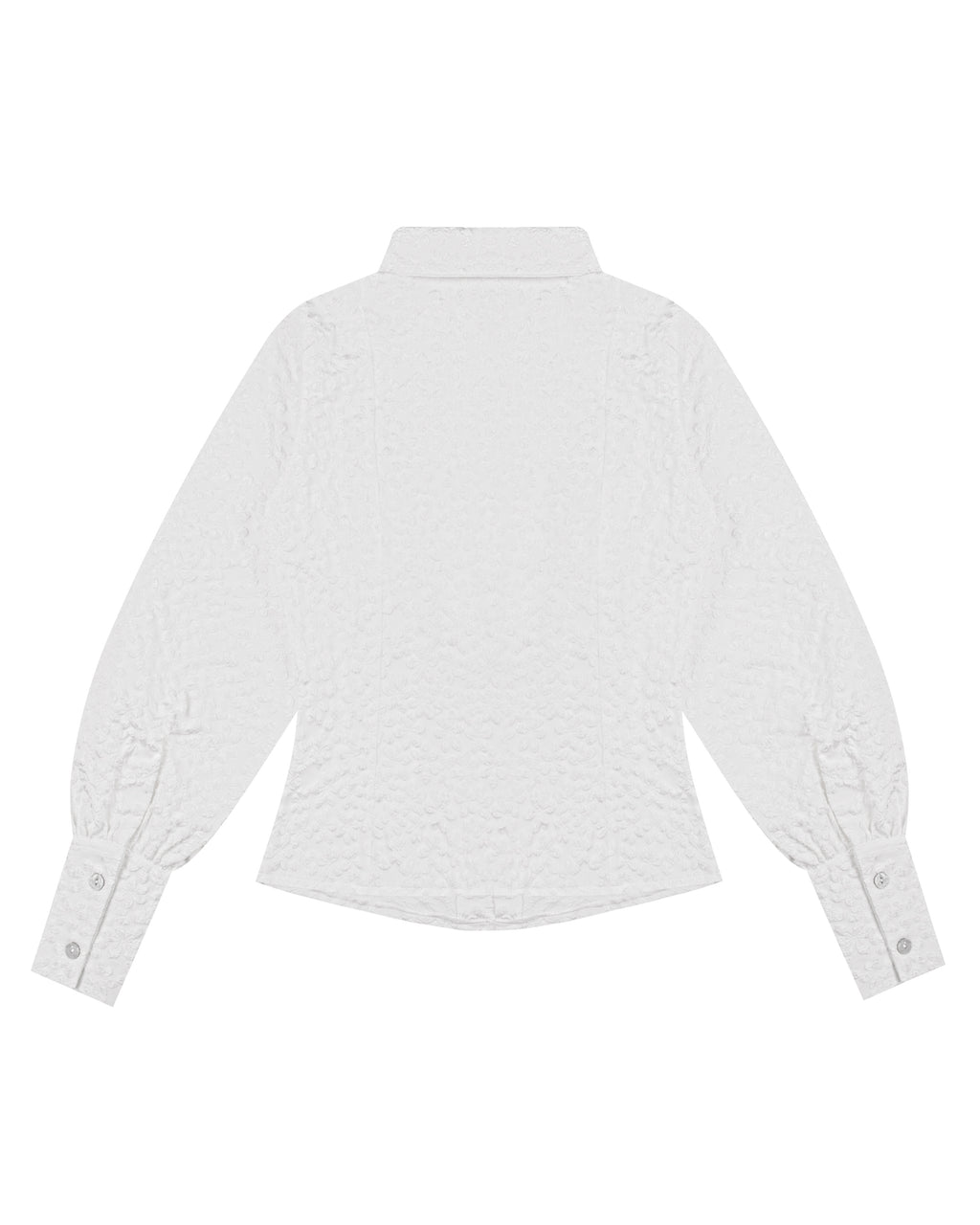 Baxter Shirt in White Jacquard