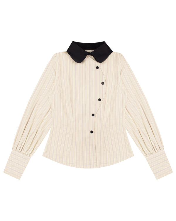 Baxter Shirt in Lemon Stripes