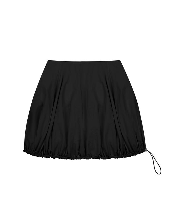 Bisou Drawstring Skirt in Black