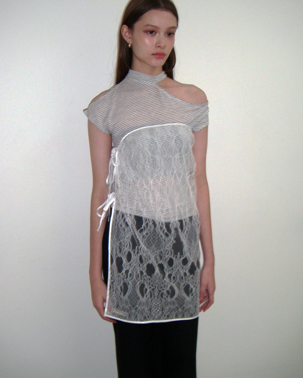 Multi Way Lace Wrap Skirt in White