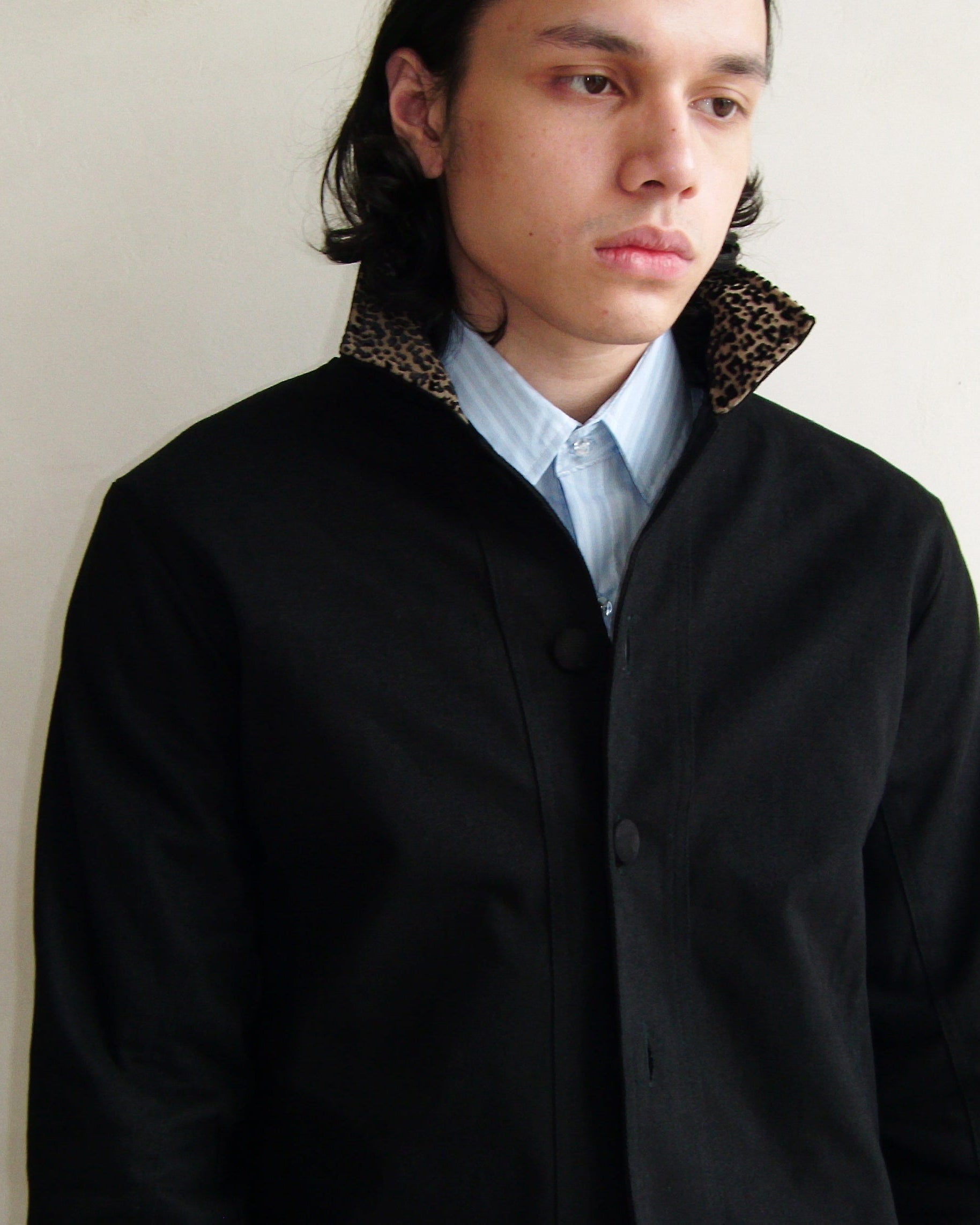 Leopard Collar Jacket