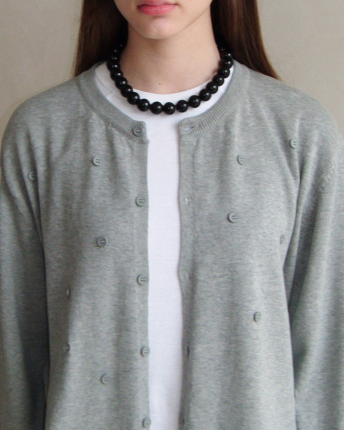 Black Beaded Necklace