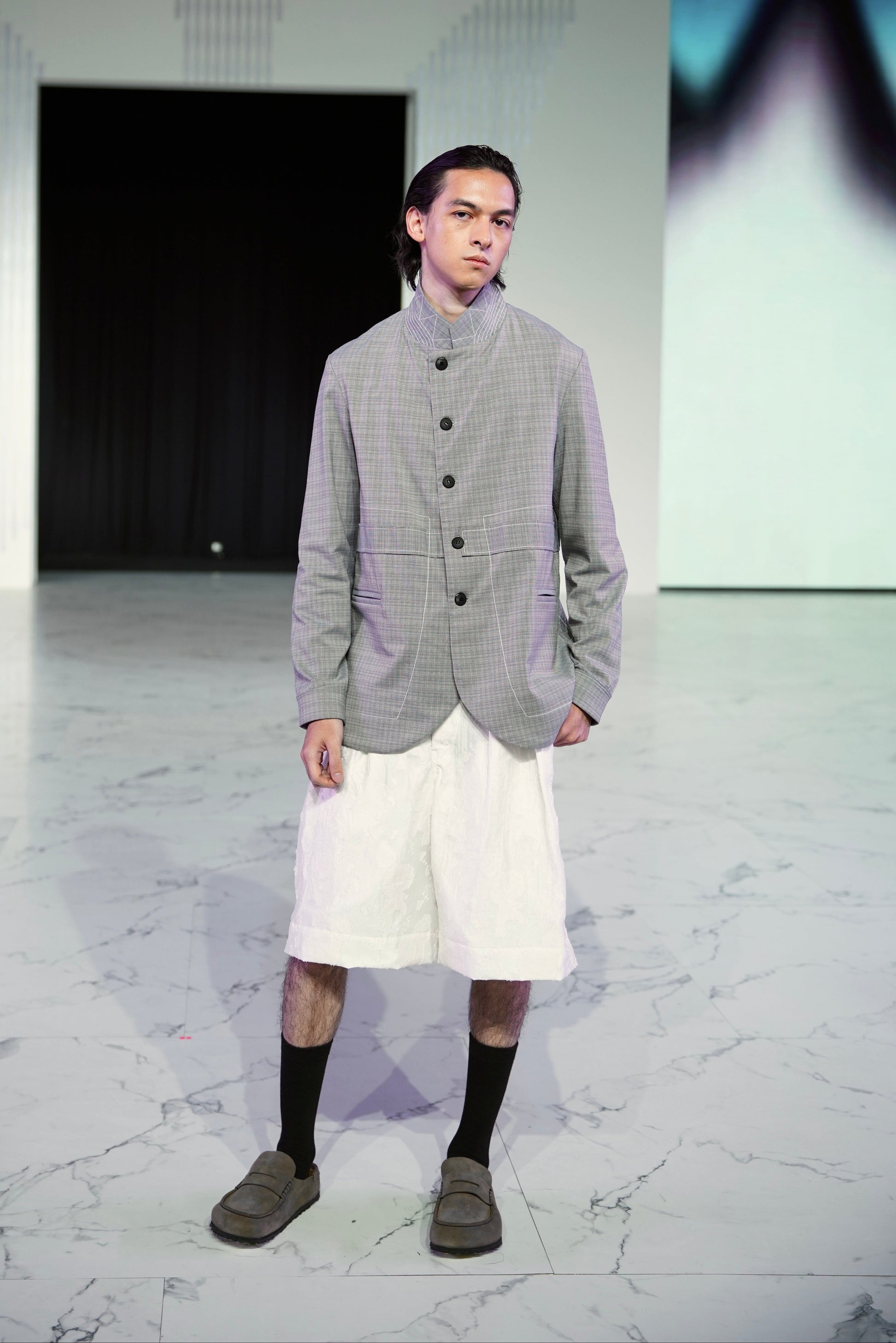 Organza Jorts in White