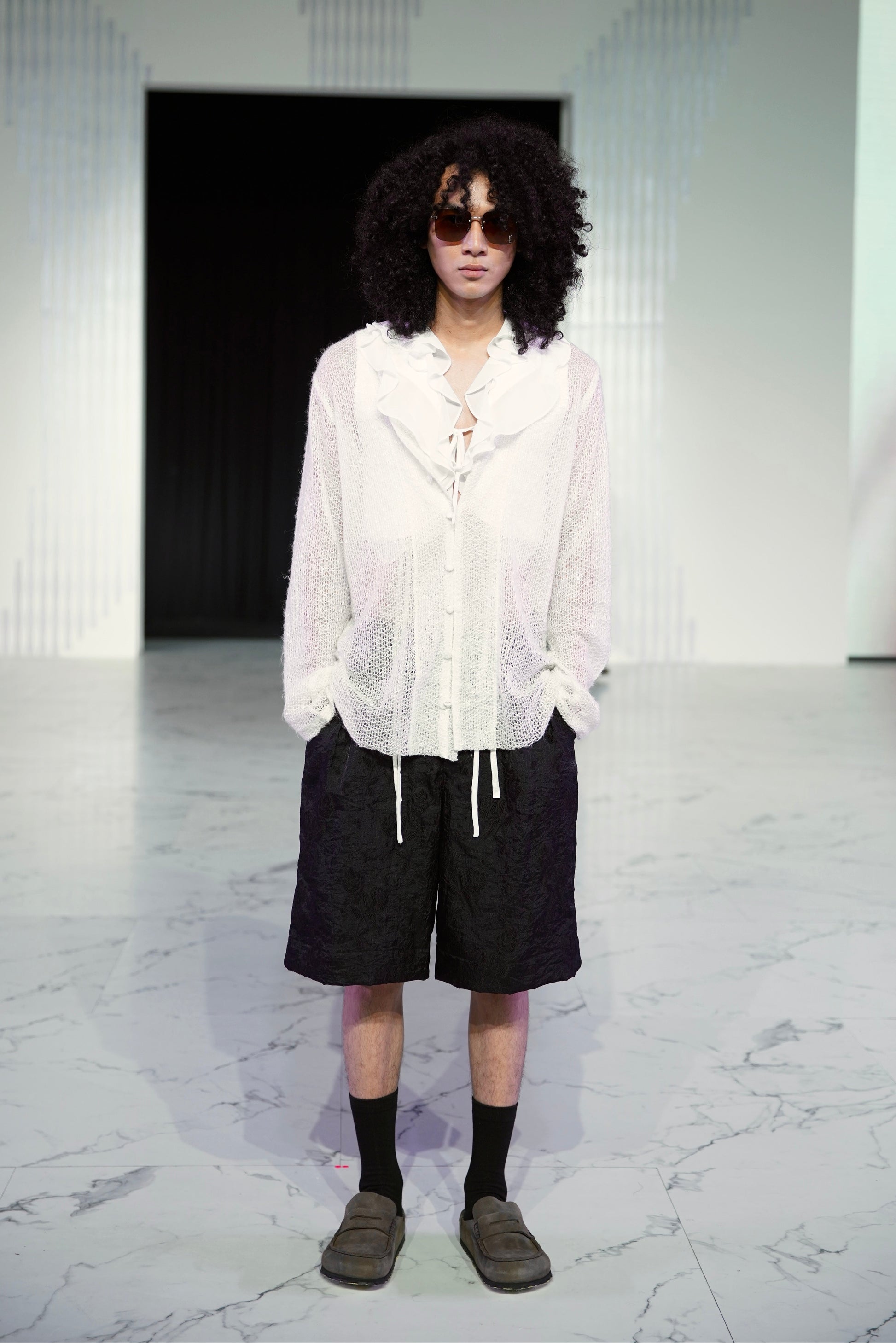 Organza Jorts in Black