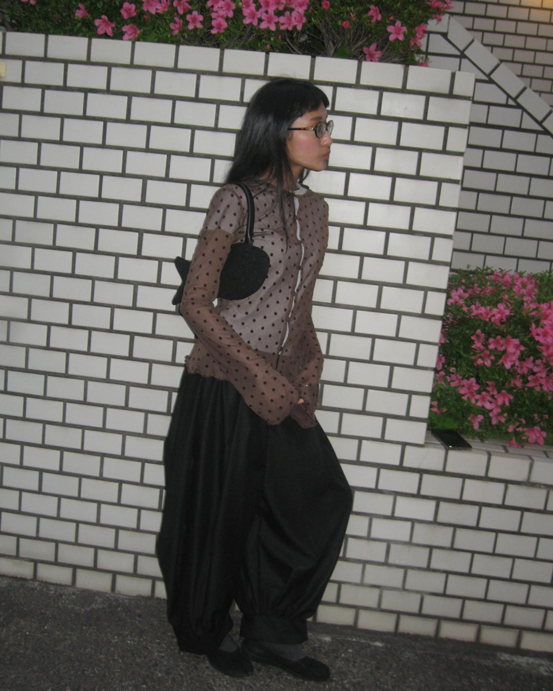 Layering Sheer Cardigan in Brown