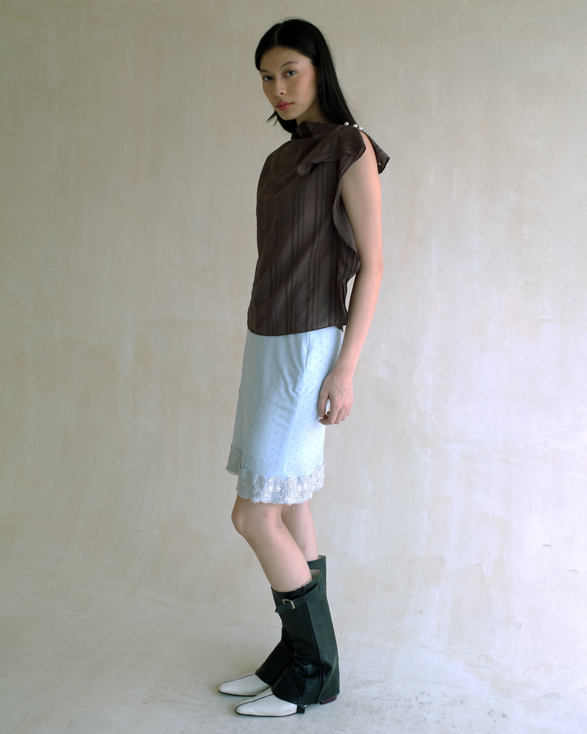 New Nara Top in Brown